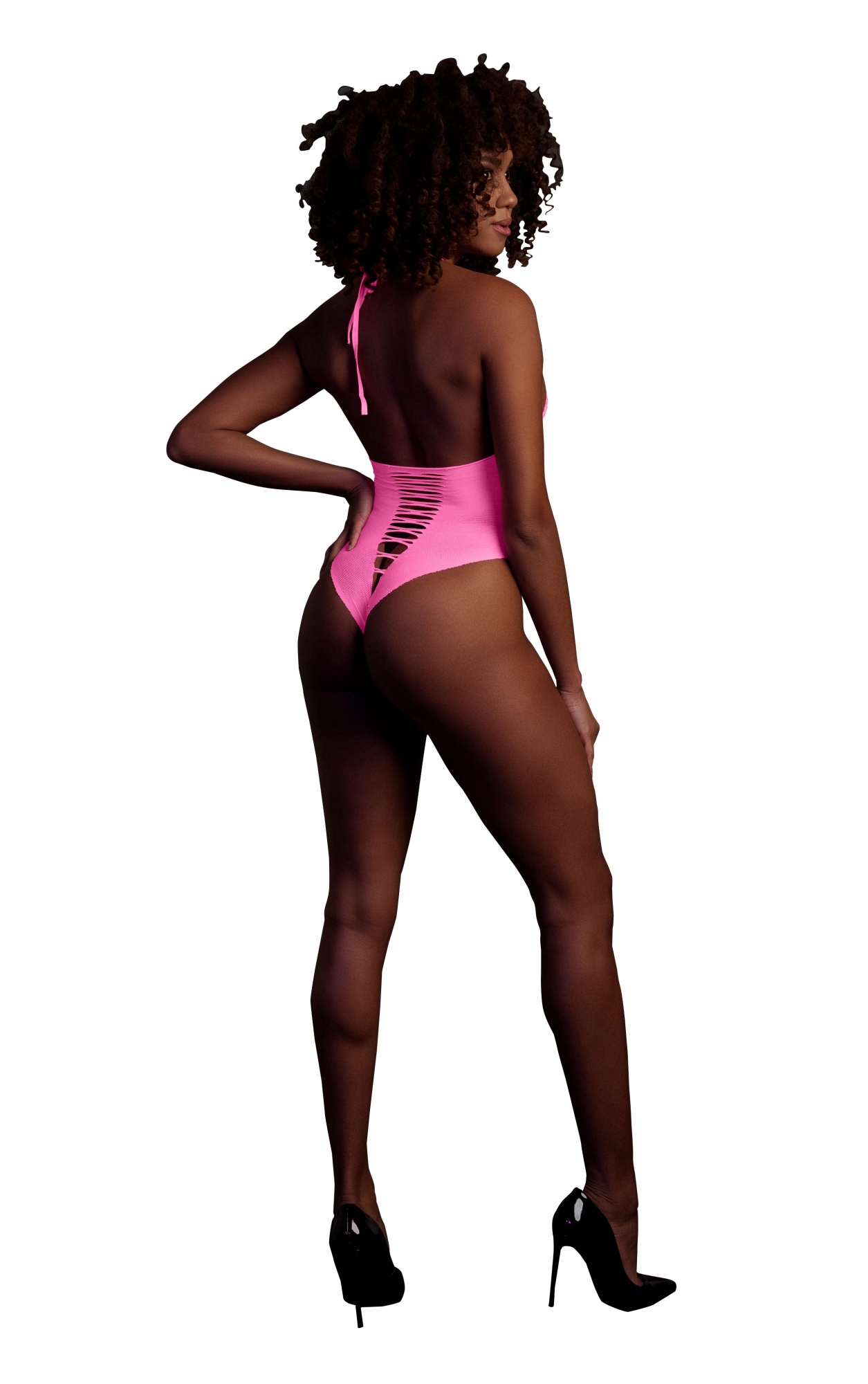 Эротическое боди high-cut body - neon pink - xs/xl в Севастополе