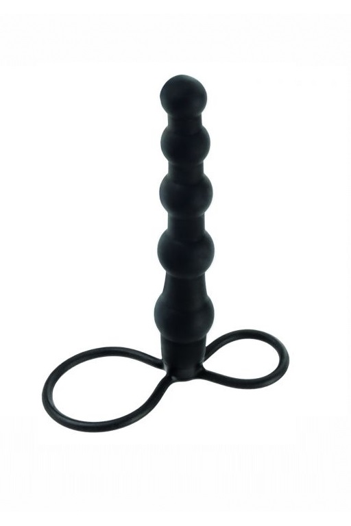 страпон для двойного проникновения (пенетрейшен) silicone beaded double rider в Севастополе