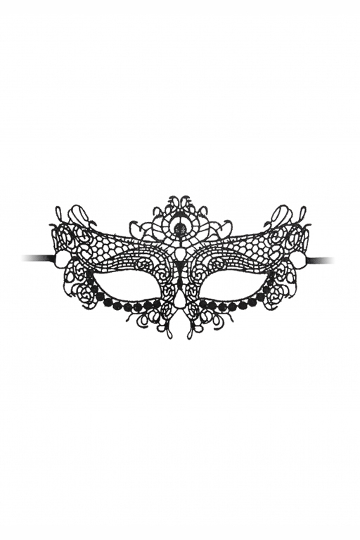 кружевная маска ручной работы на глаза queen black lace mask в Севастополе