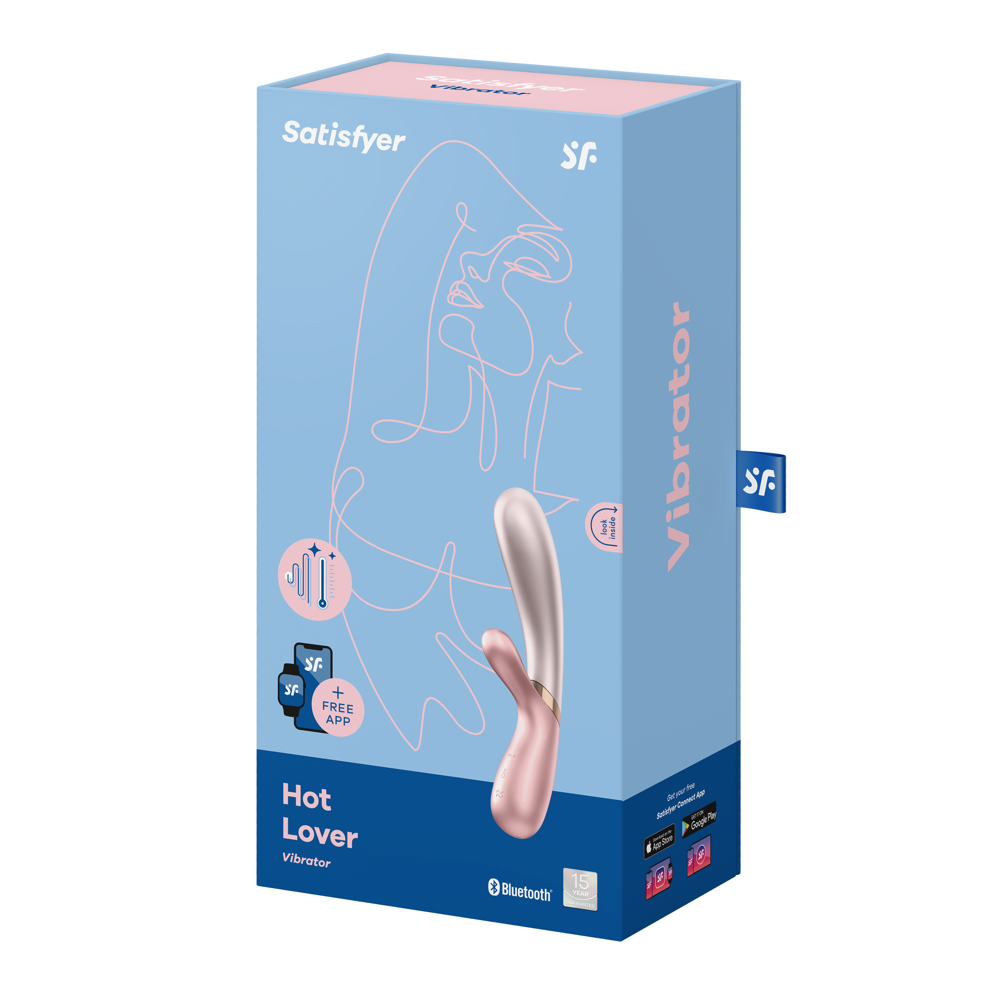 вибромассажер satisfyer hot lover с возможностью управления через приложение - розовый в Севастополе