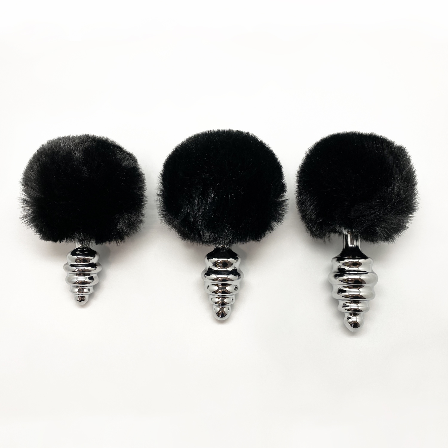 анальная пробка metal anal fluffly twist plug s black 70391al в Севастополе