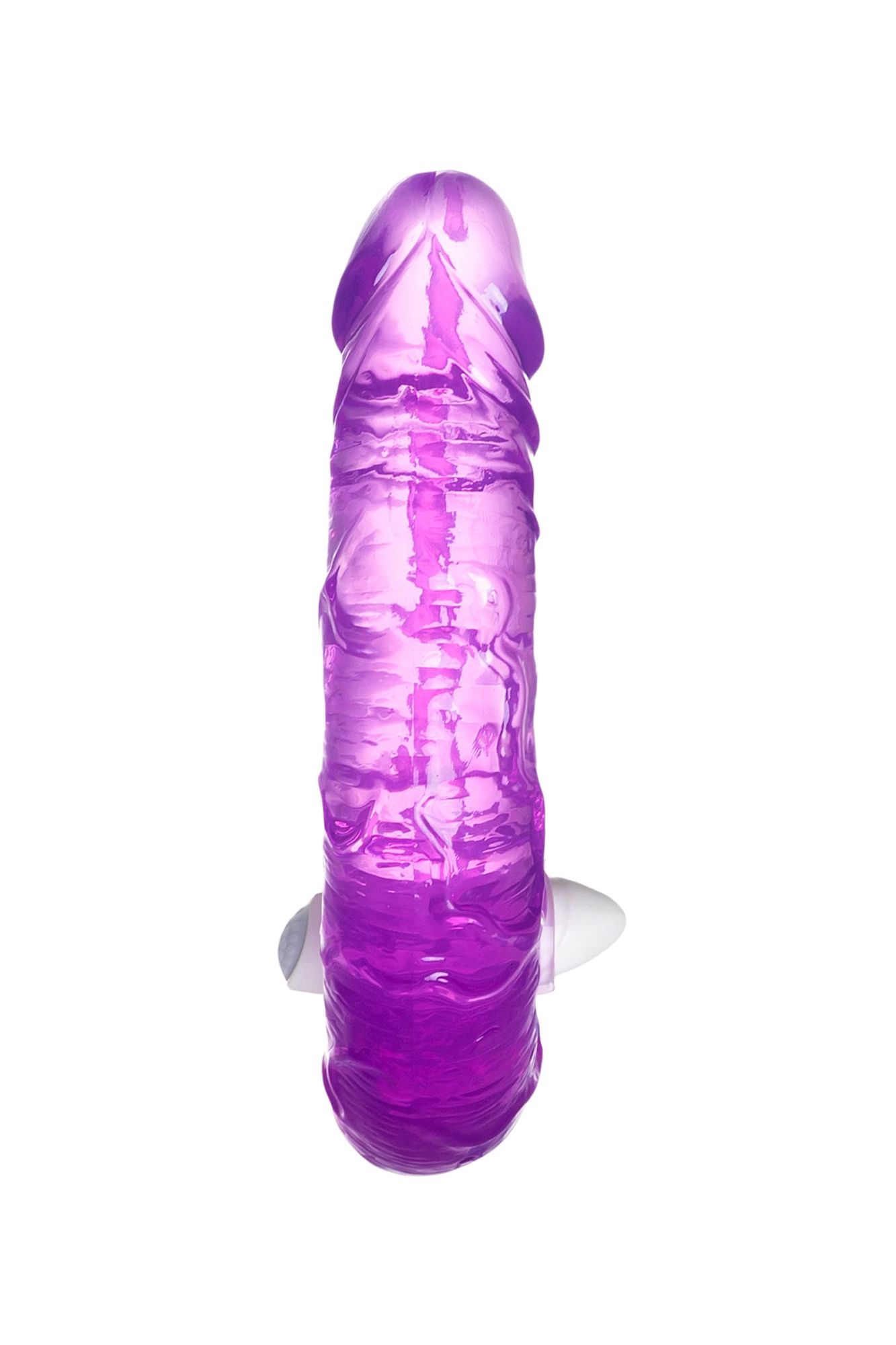 фаллоимитатор двусторонний с вибропулей toyfa double dildo with vibro bullet, tpr, фиолетовый, 35 см в Севастополе