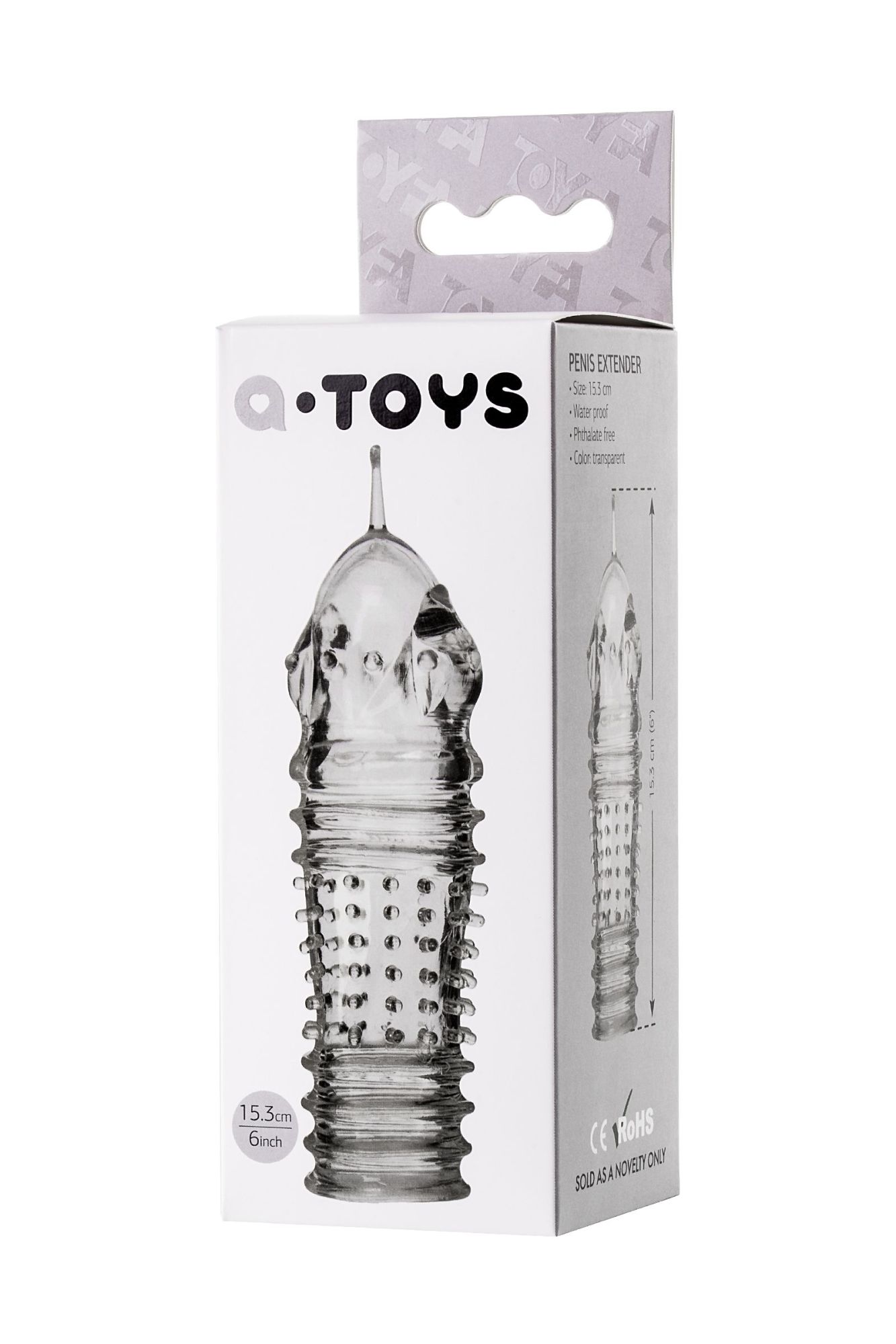 насадка на пенис toyfa a-toys baldi, tpr, прозрачный, 15,3 см в Севастополе