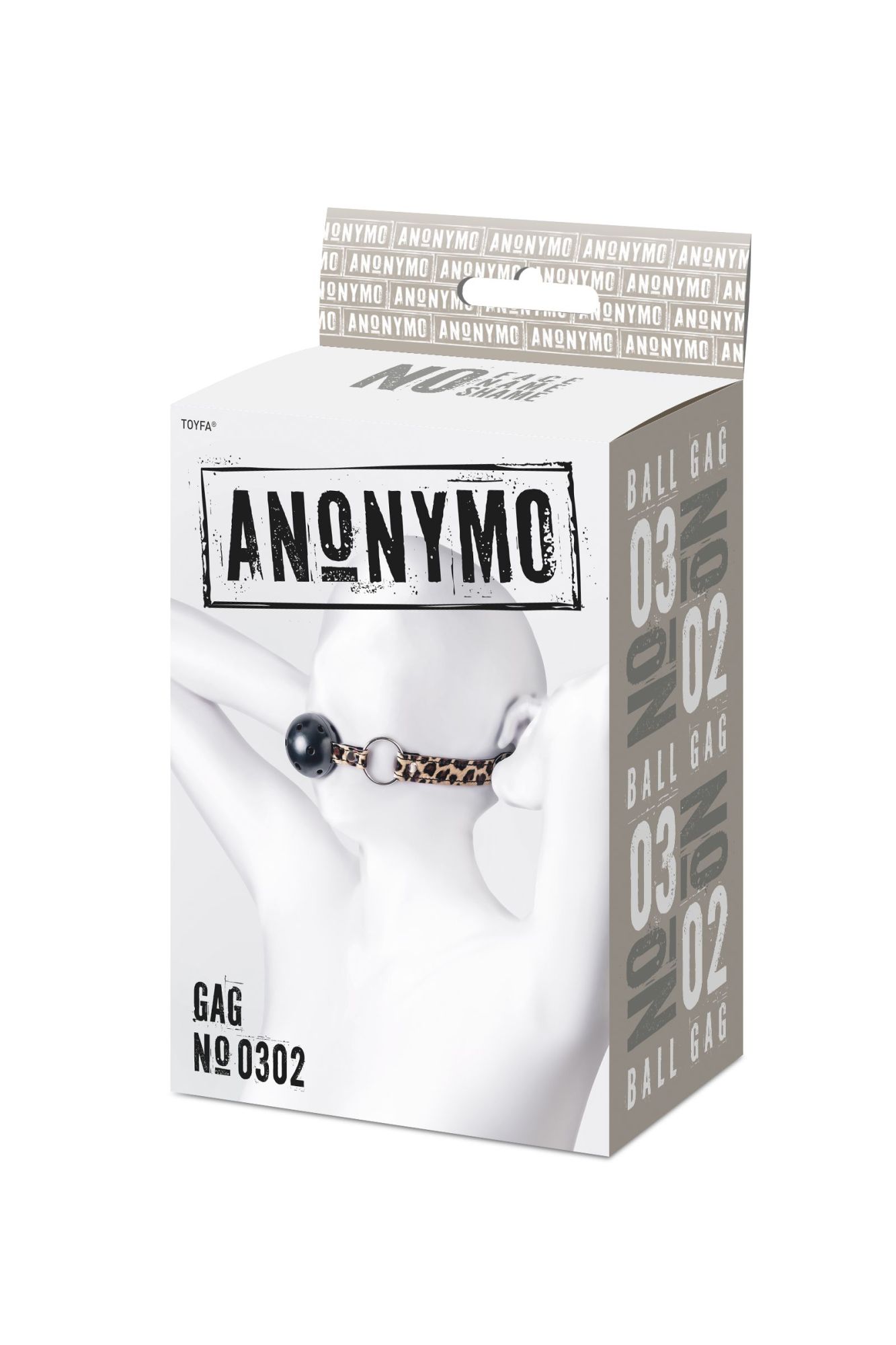кляп anonymo #0302, abs пластик, черный, 64 см в Севастополе
