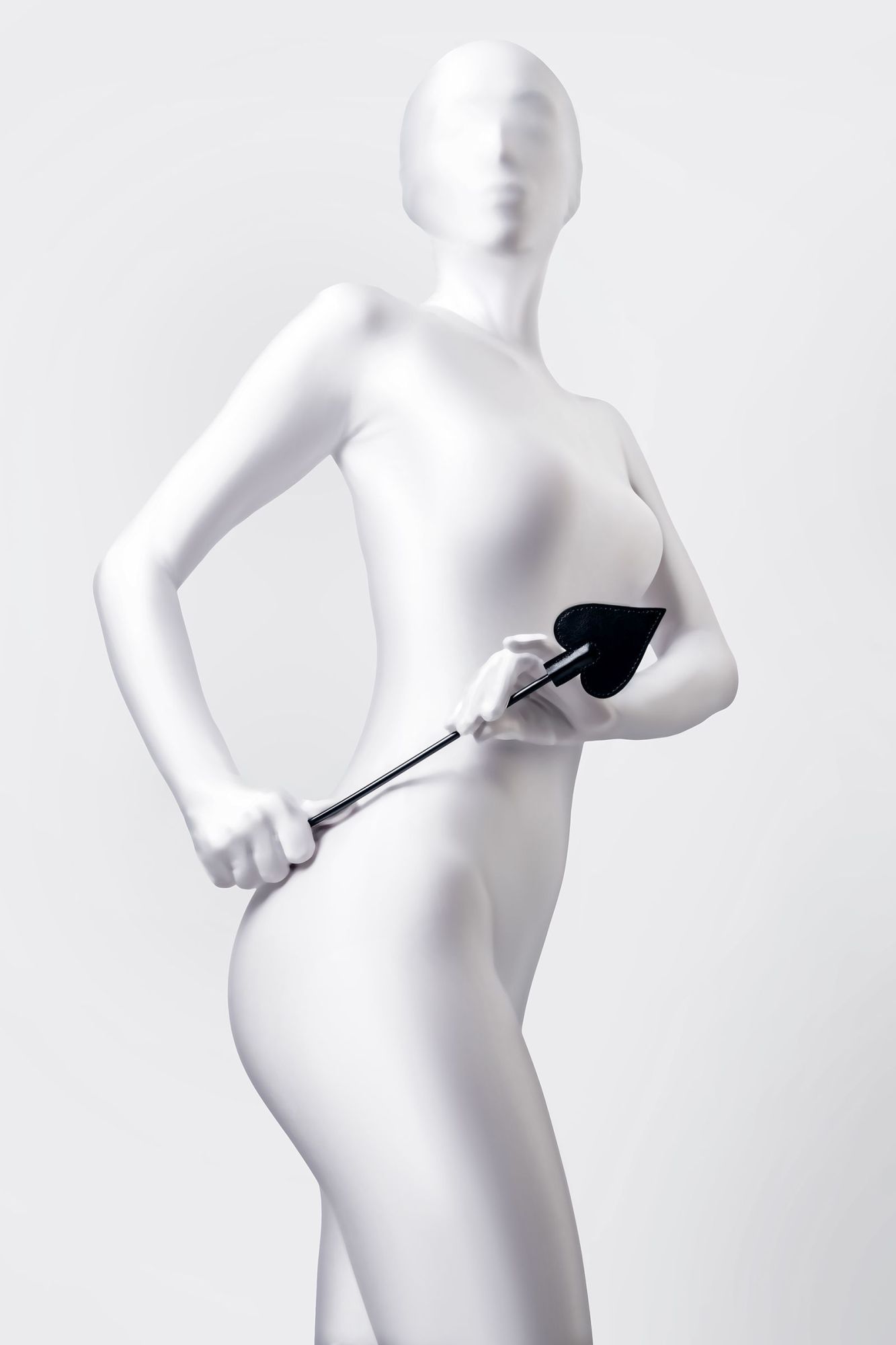 стек anonymo #0007, pu кожа, чёрный, 36 см в Севастополе