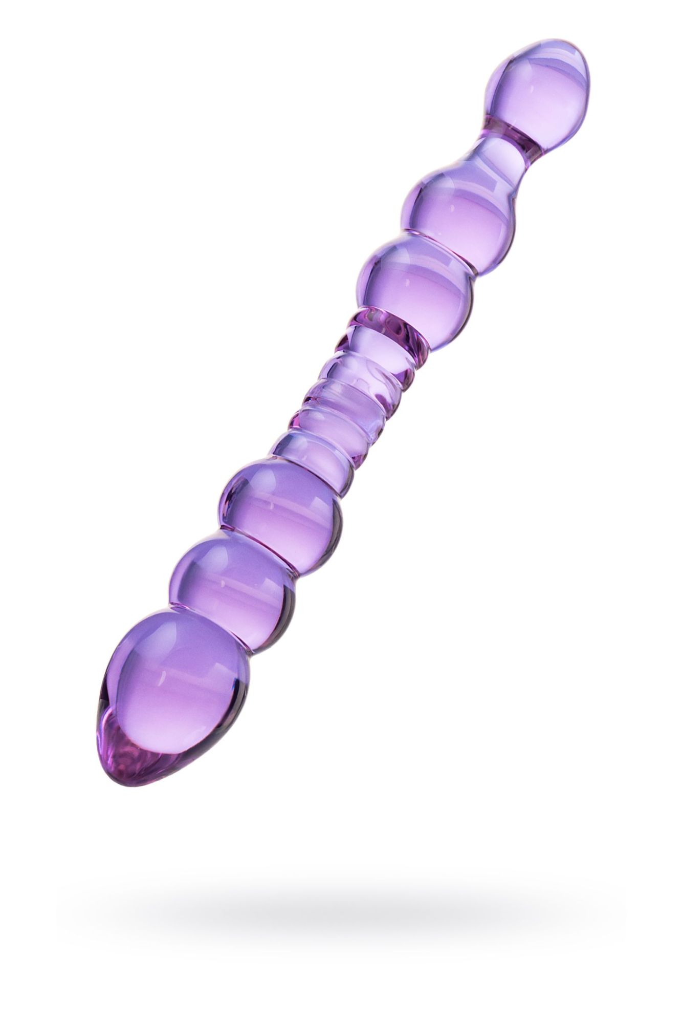 двусторонний фаллоимитатор sexus glass, стекло, розовый, 22,5 см в Севастополе