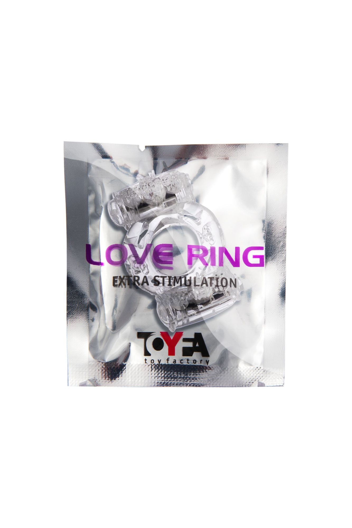эрекционное кольцо на пенис с двойной вибрацией toyfa basic, tpe, прозрачный в Севастополе