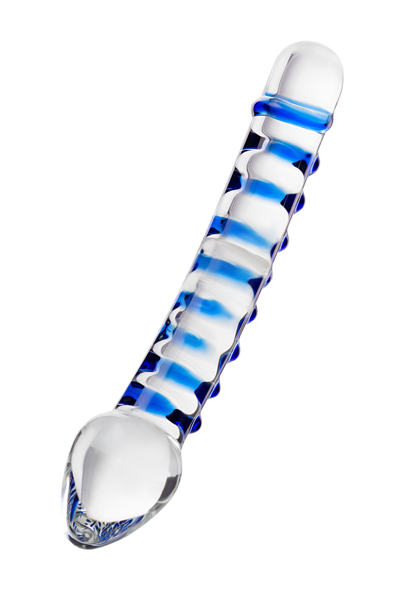 фаллоимитатор с двумя головками sexus glass, стекло, прозрачный, 20 см в Севастополе