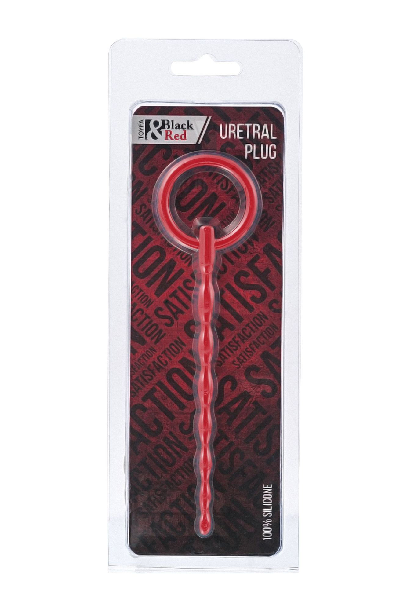 уретральный плаг black&red by toyfa, силикон, красный, 16 см в Севастополе