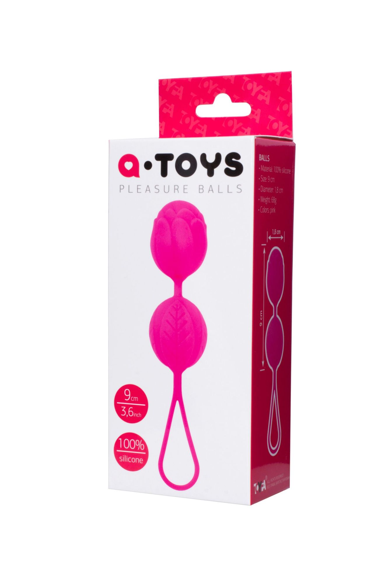 вагинальные шарики toyfa  a-toys flov, силикон, розовый, 15  см в Севастополе
