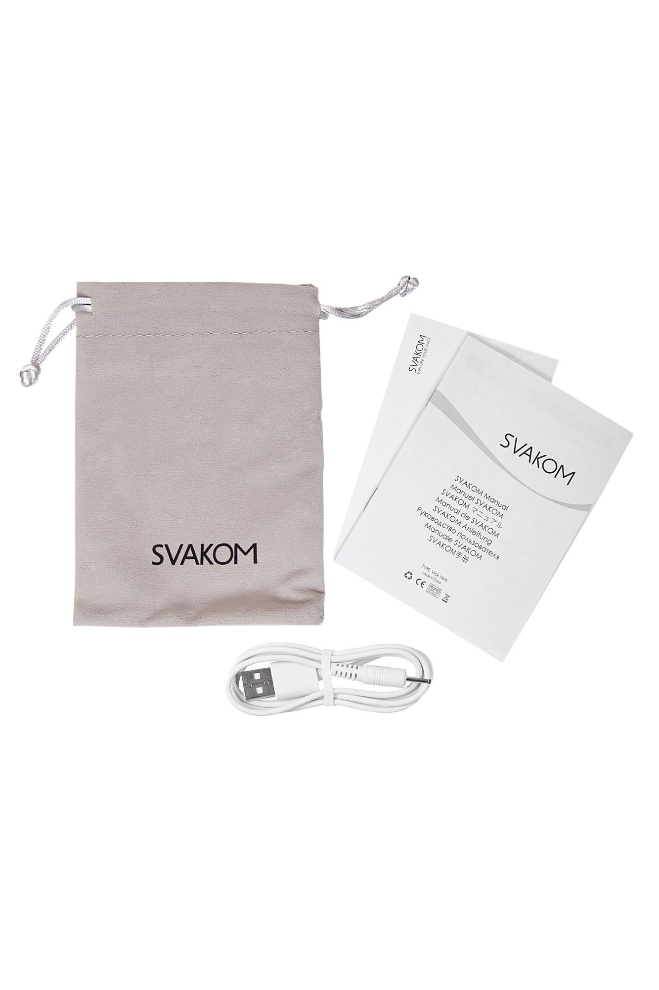 стимулятор простаты svakom vick neo, силикон, чёрный, 10 см в Севастополе