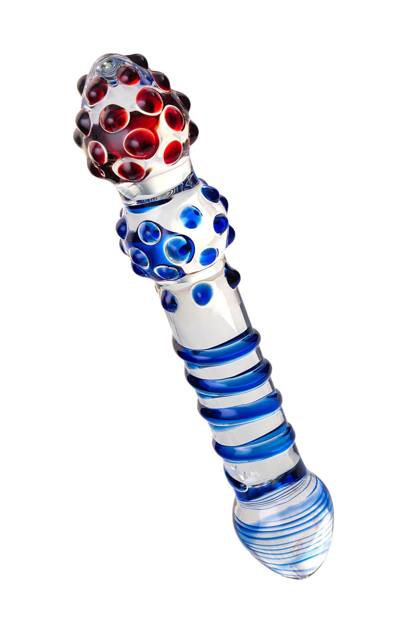 двусторонний фаллоимитатор sexus glass, стекло, прозрачный, 20,5 см в Севастополе