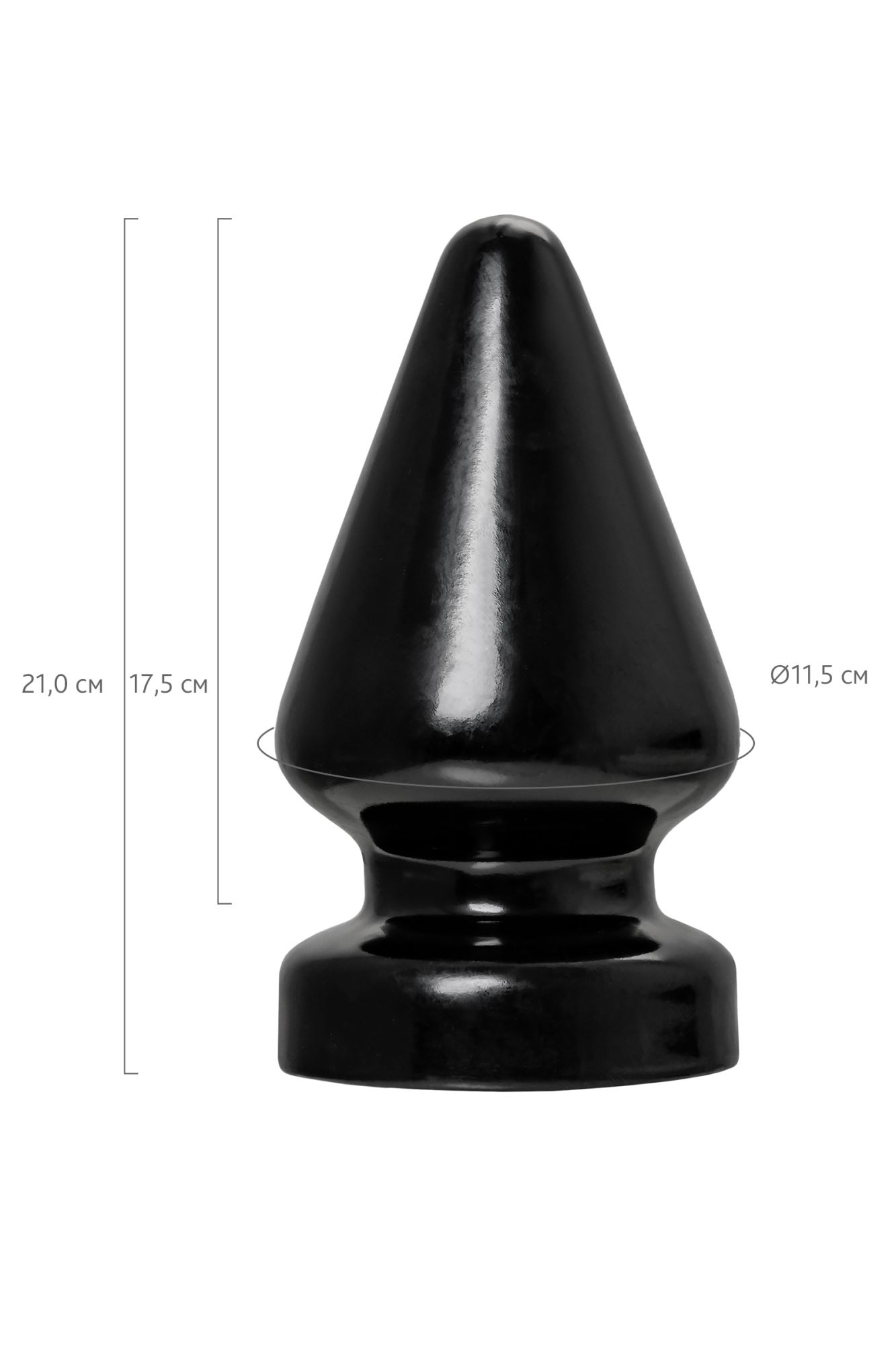 анальная втулка toyfa popo pleasure draco β, pvc, черная, 21 см, ø 11,5 см в Севастополе
