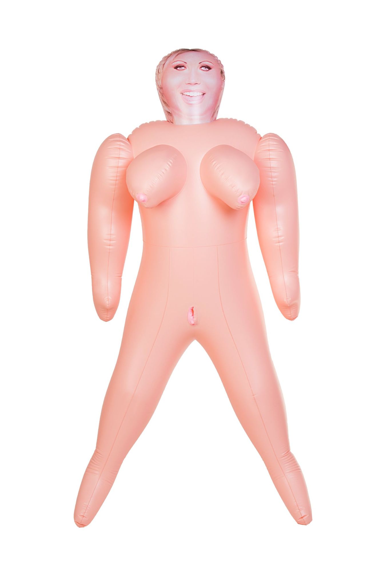 кукла надувная dolls-x by toyfa isabella, толстушка, с двумя отверстиями, блондинка, 160 см в Севастополе