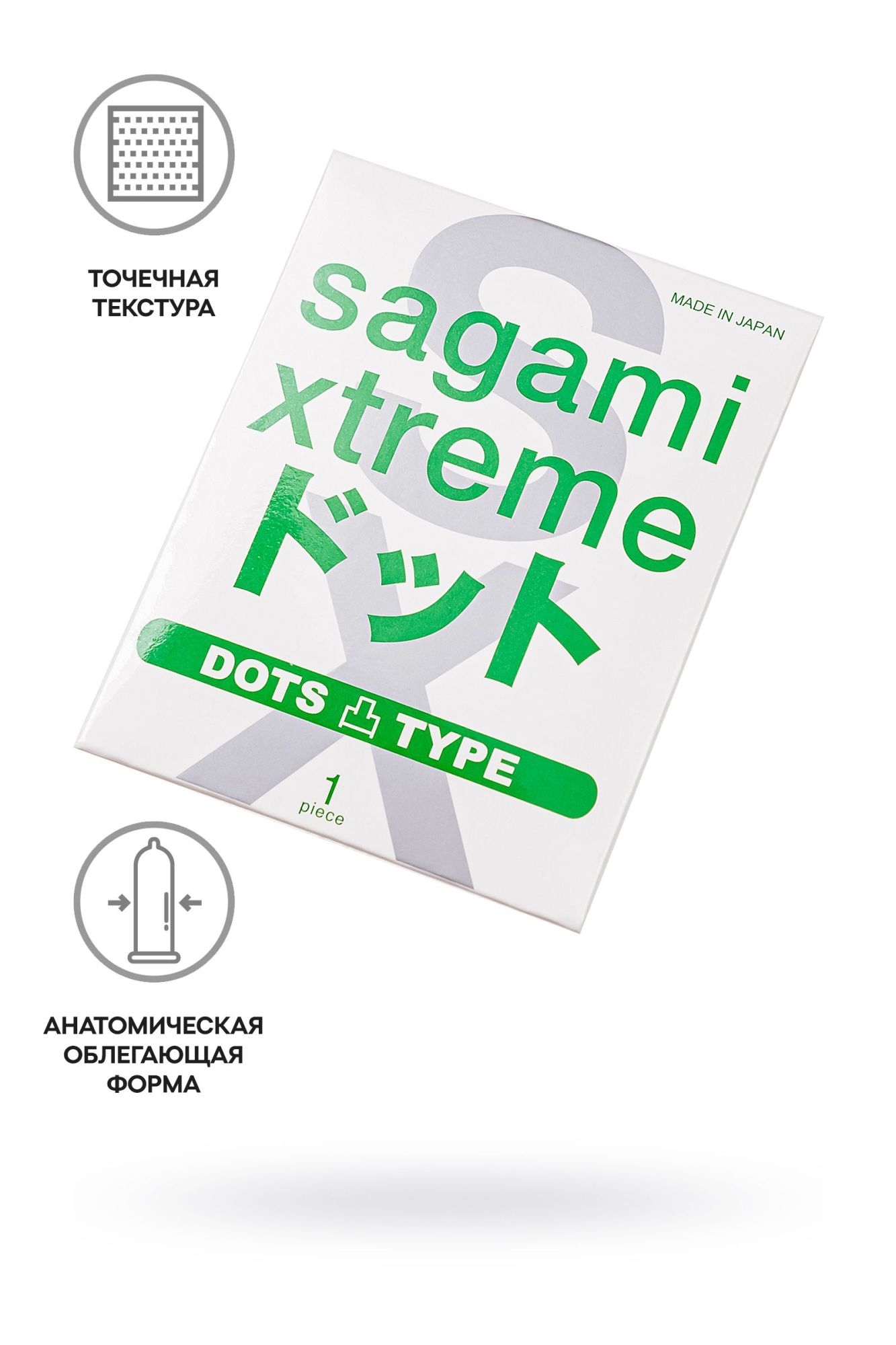 презервативы sagami, xtreme, type-e, латекс, 18,5 см, 5,2 см, 1 шт. в Севастополе