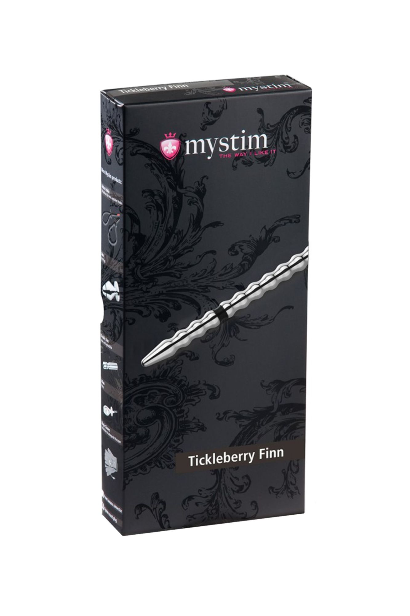 электростимулятор уретры mystim tickleberry finn, хирургическая сталь, серебряный, 19,6 см в Севастополе