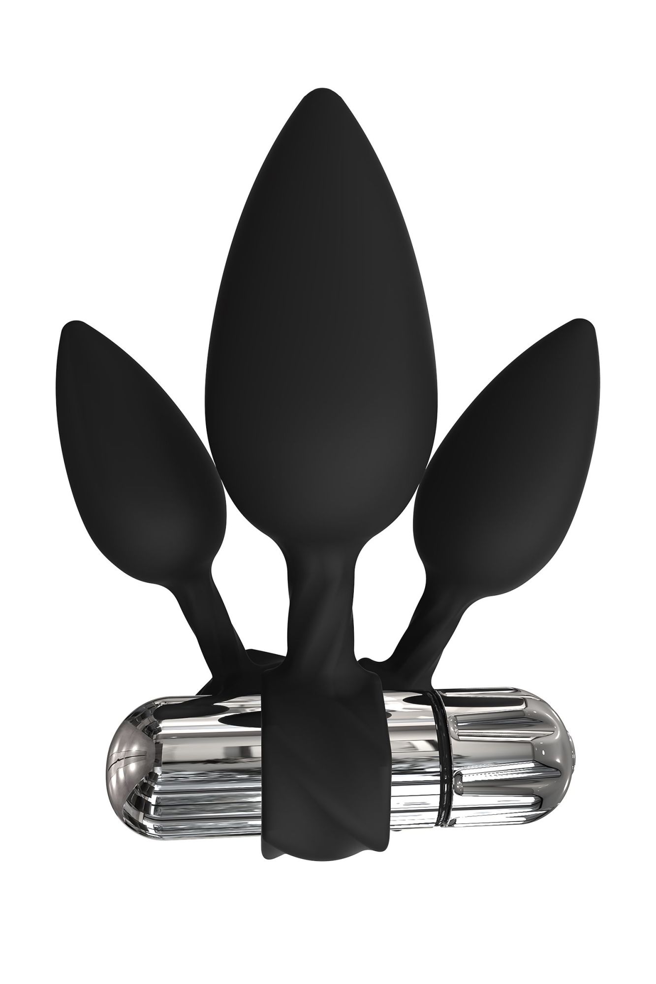 набор анальных плагов bathmate anal training plugs vibe, силикон, чёрный в Севастополе