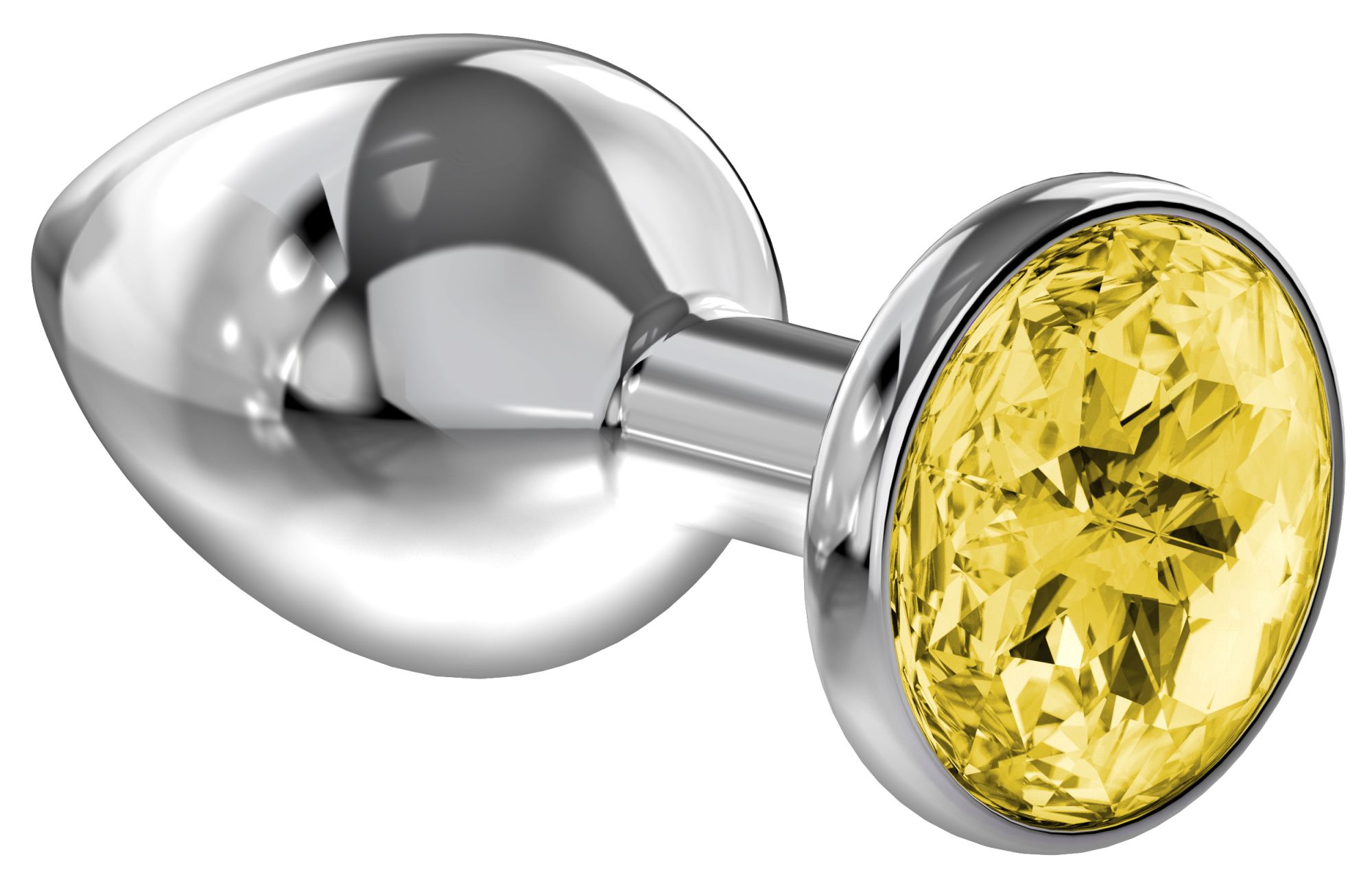 анальная пробка diamond yellow sparkle small 4009-02lola в Севастополе