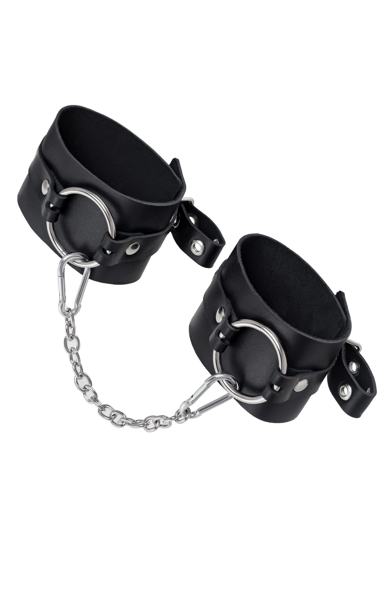 оковы pecado bdsm, из толстой кожи с люверсами, натуральная кожа, чёрные в Севастополе
