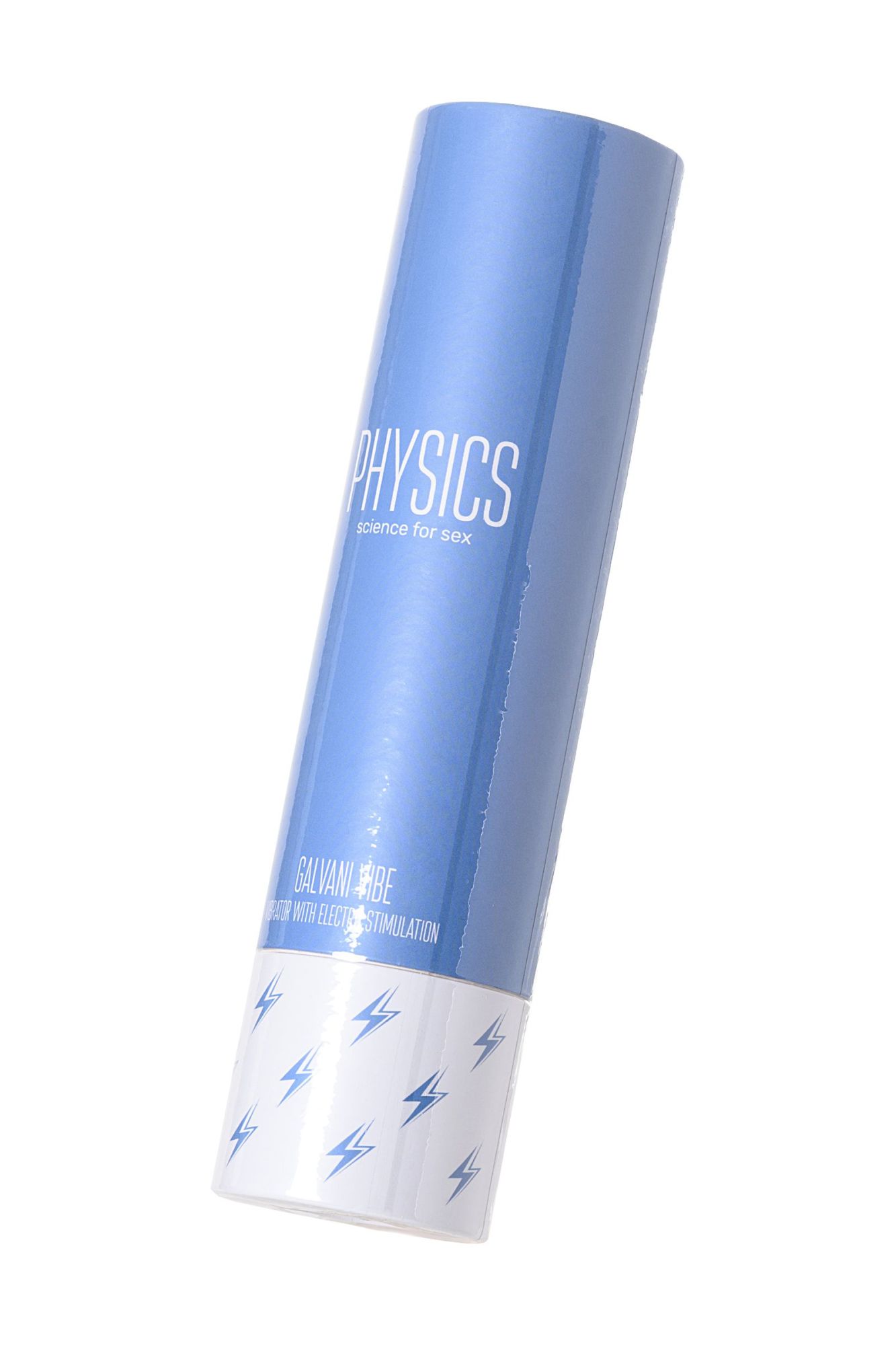 вибратор с электростимуляцией physics galvani vibe, силикон, голубой, 21 см в Севастополе