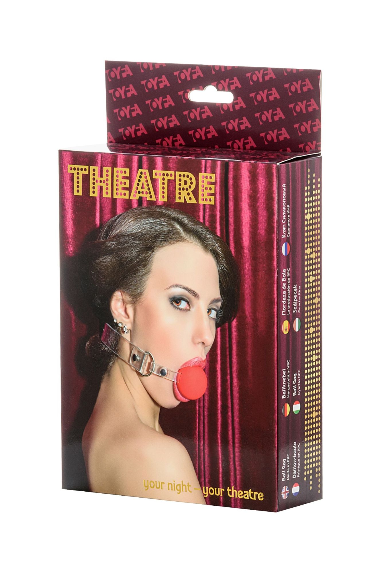 кляп toyfa theatre, силикон, красный в Севастополе