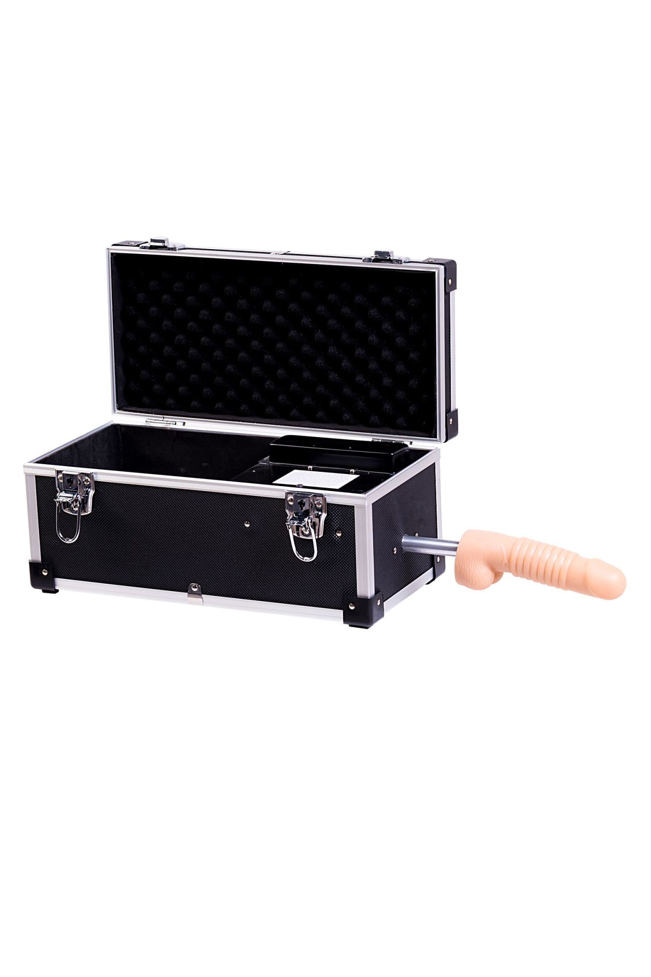 секс-чемодан diva tool box, с двумя сменными насадками, металл, черный, 41 см в Севастополе