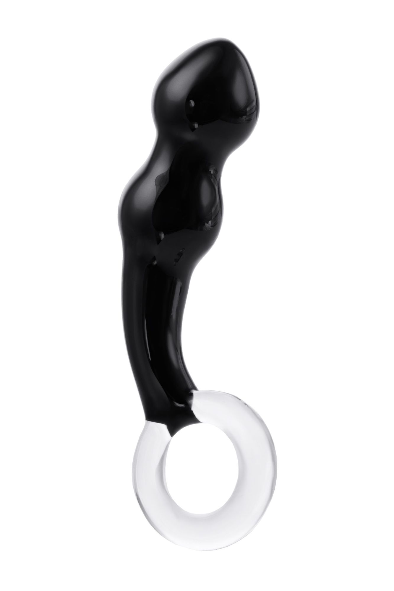 стимулятор простаты sexus glass, стекло, черный, 17 см в Севастополе