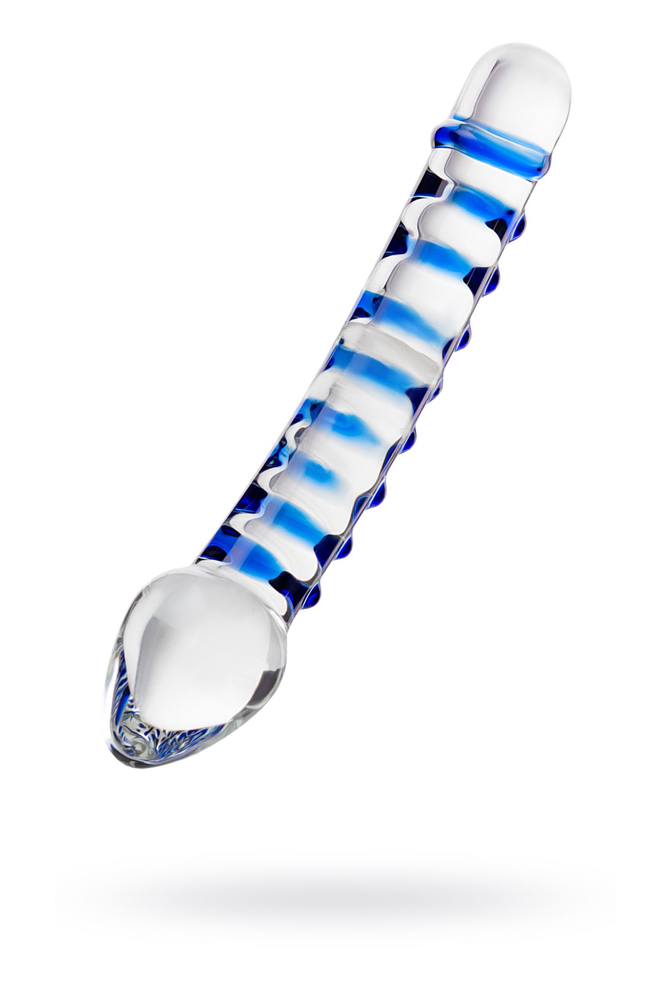 фаллоимитатор с двумя головками sexus glass, стекло, прозрачный, 20 см в Севастополе