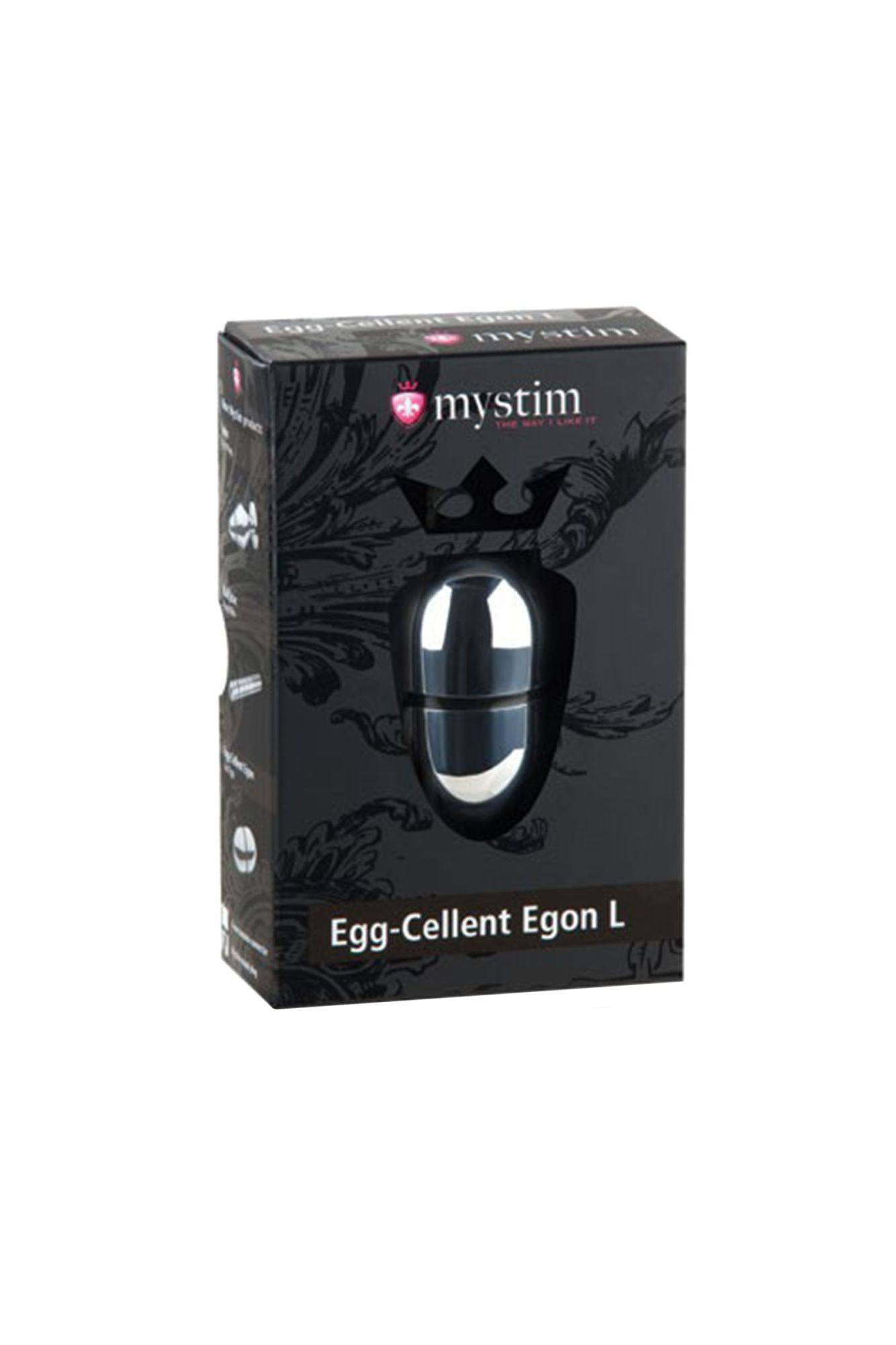 электростимулятор яйцо mystim egg-cellent egon l, хирургическая сталь, серебряный, 7 см в Севастополе