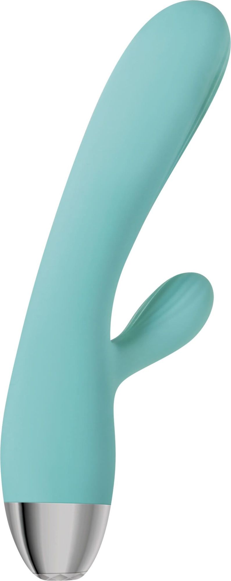 вибромассажер eve's rechargeable pulsating dual massager, голубой в Севастополе