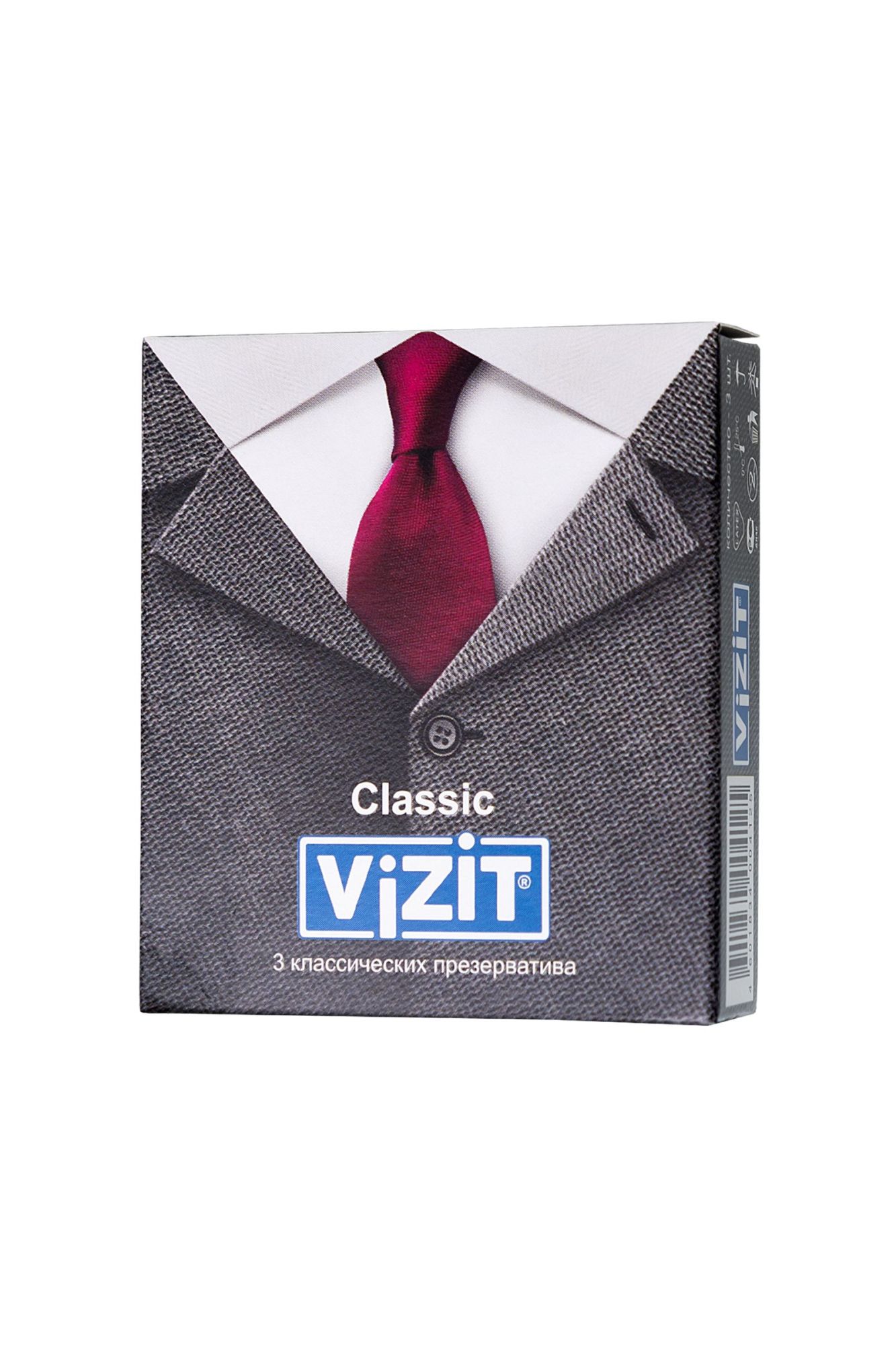 презервативы vizit, классические, латекс, 3 шт в Севастополе