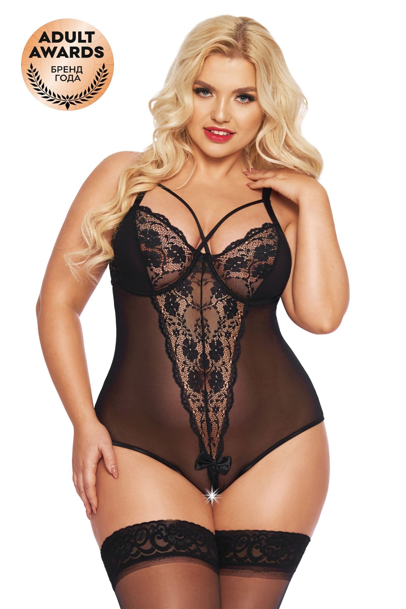Эротическое боди softline collection amanda, черный, xl в Севастополе