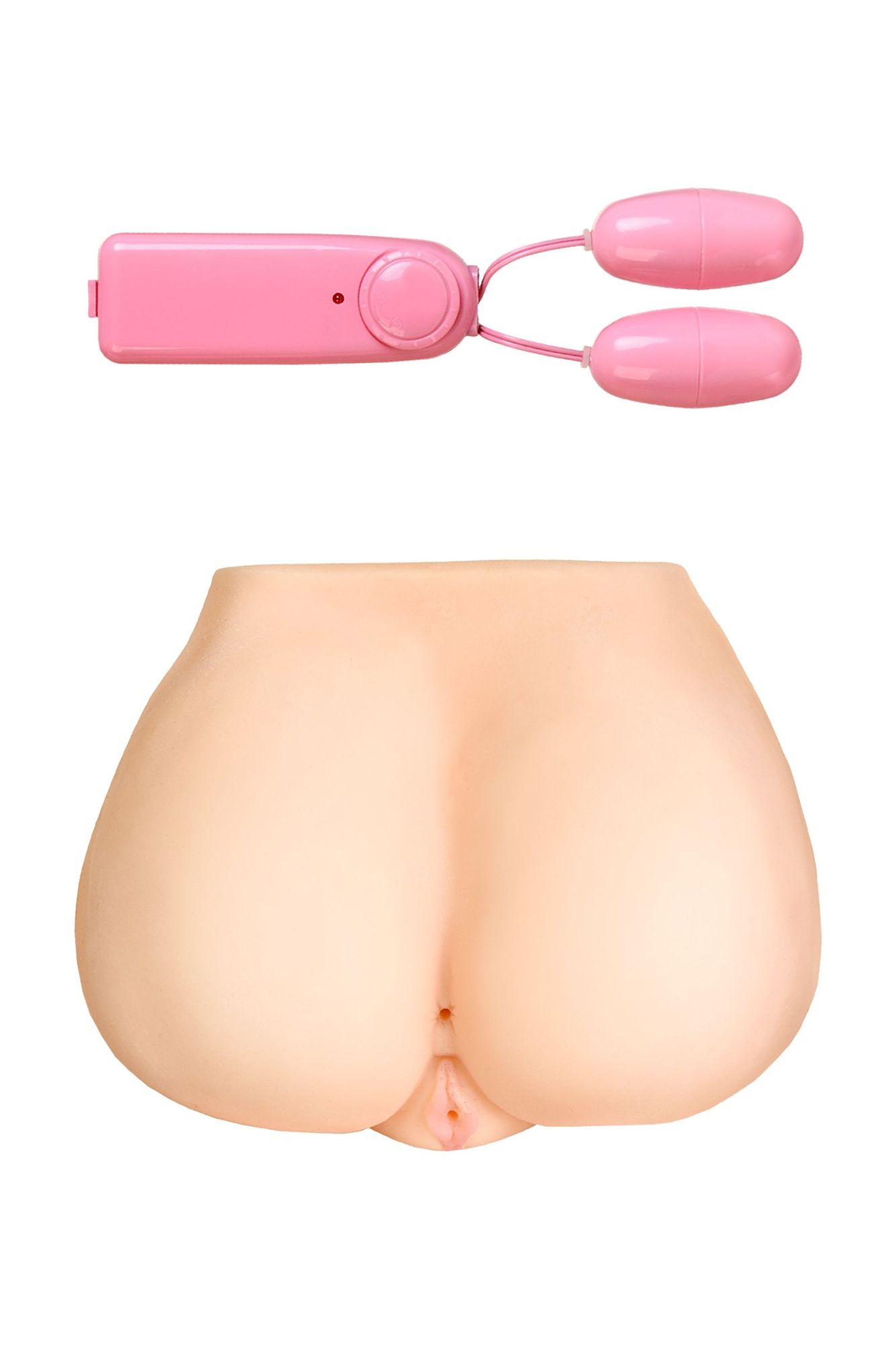 мастурбатор реалистичный toyfa juicy pussy monique, с вибрацией, вагина и анус,tpr, телесный, 17 см в Севастополе