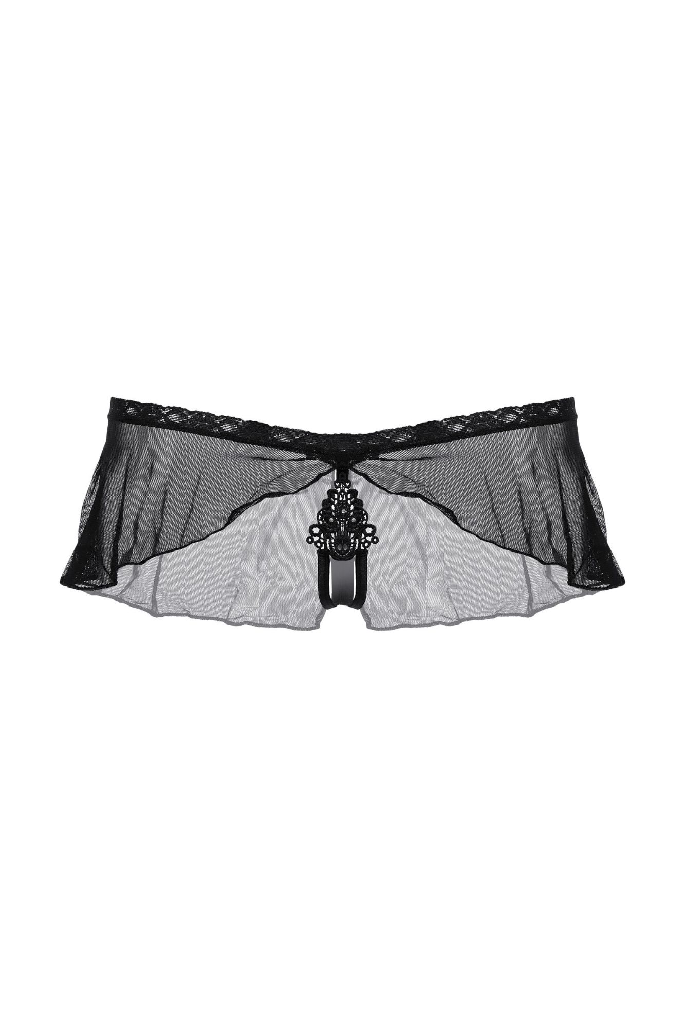 Эротическое стринги с юбочкой softline collection, черный, s/m в Севастополе