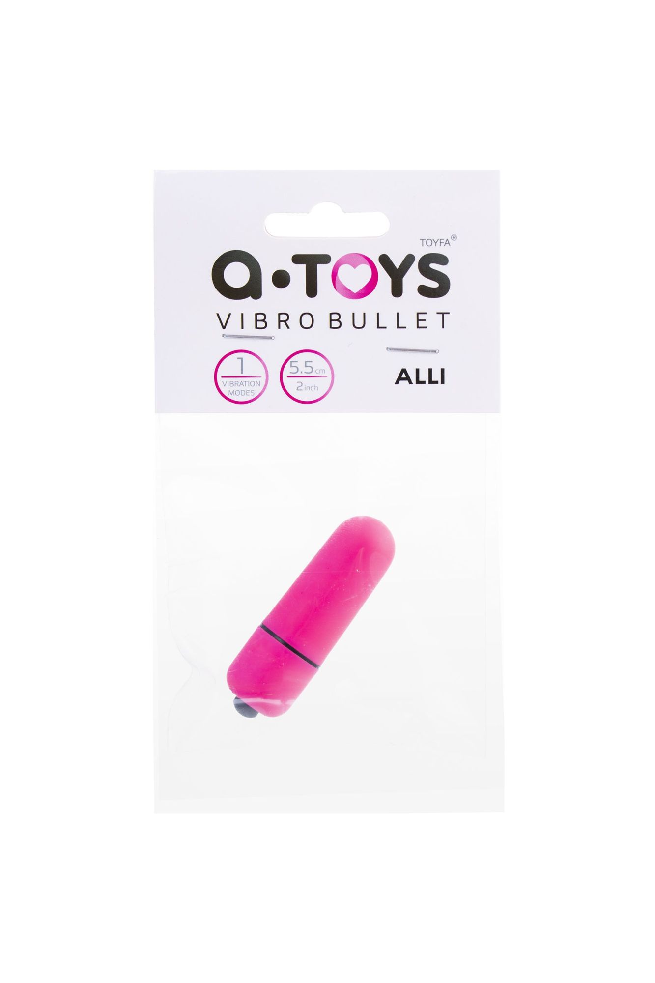 вибропуля a-toys alli abs пластик, розовый в Севастополе
