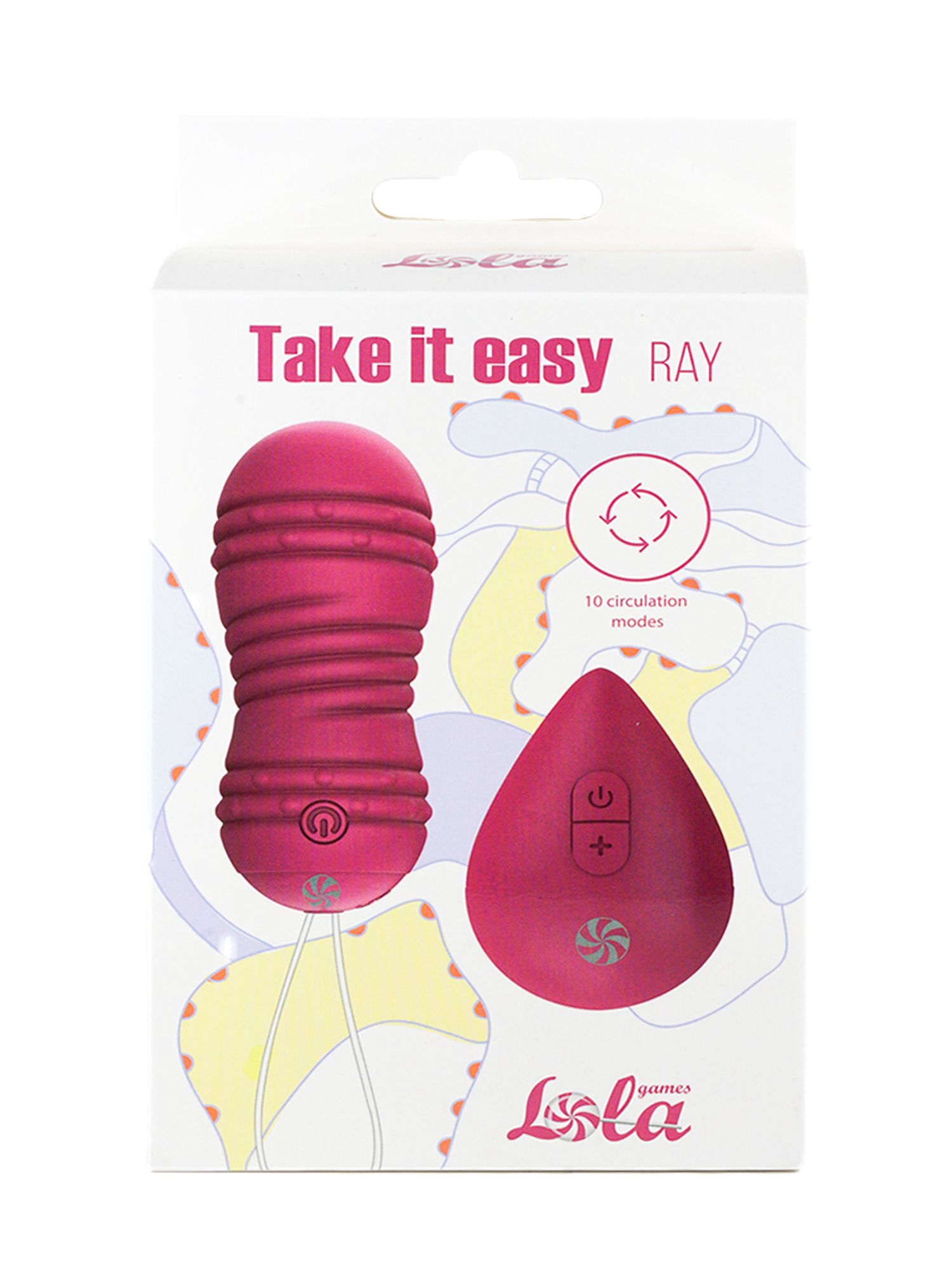 виброшарики с циркуляцией на пульте управления take it easy ray pink 9021-10lola в Севастополе