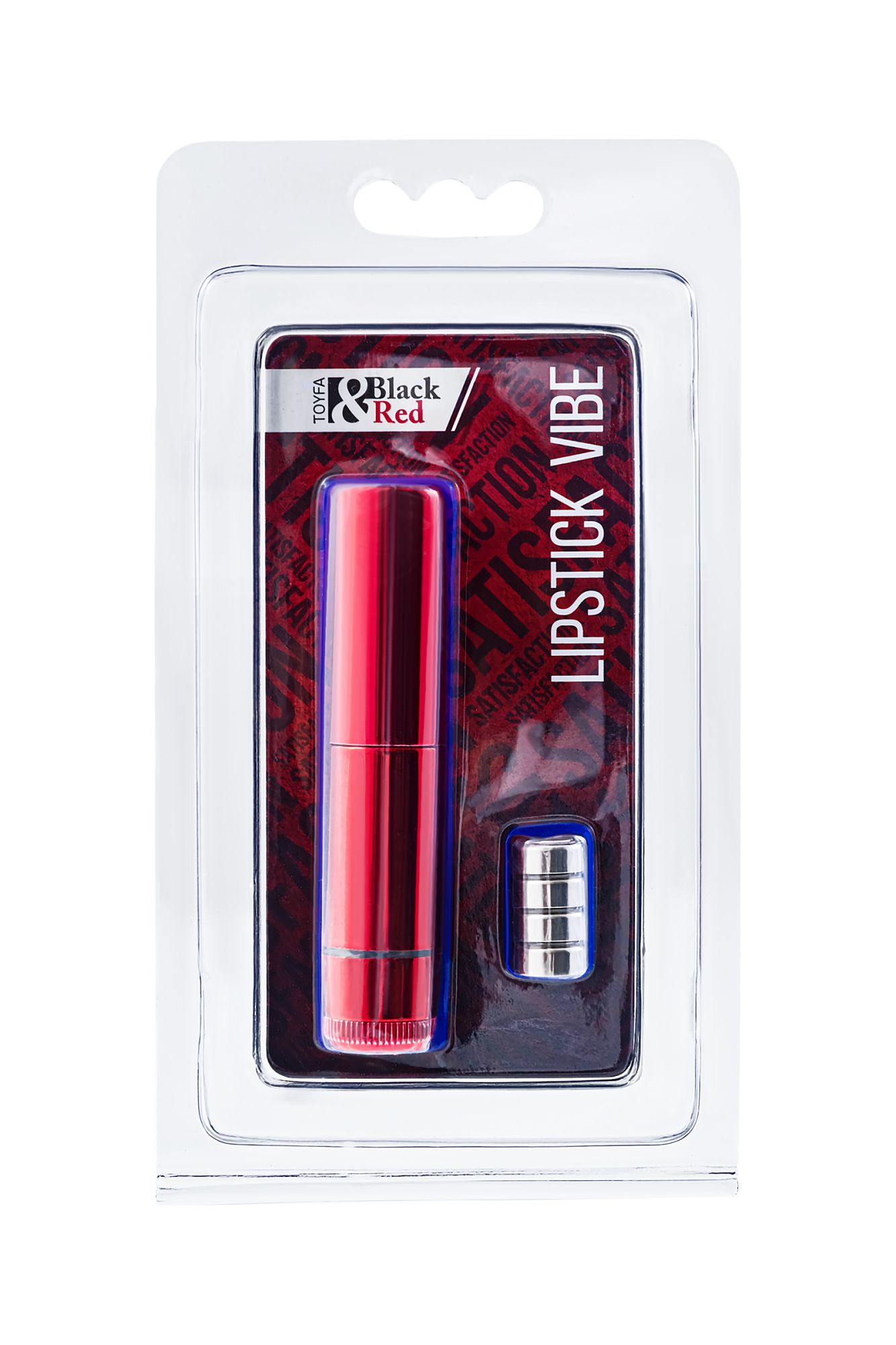 вибромассажер black&red by toyfa «помада», силикон, красный, 9 см в Севастополе