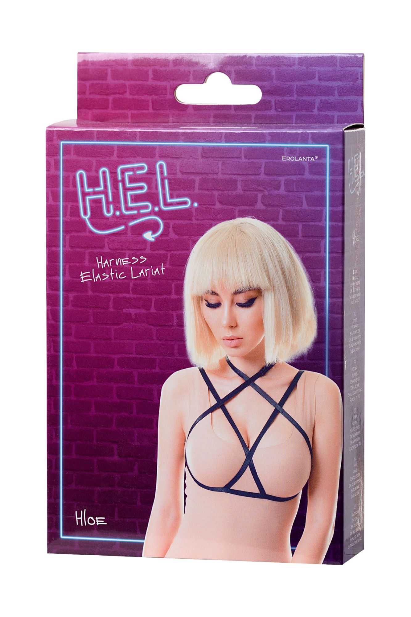 Эротическое стреп h.e.l. hloe, текстиль, черный, os в Севастополе