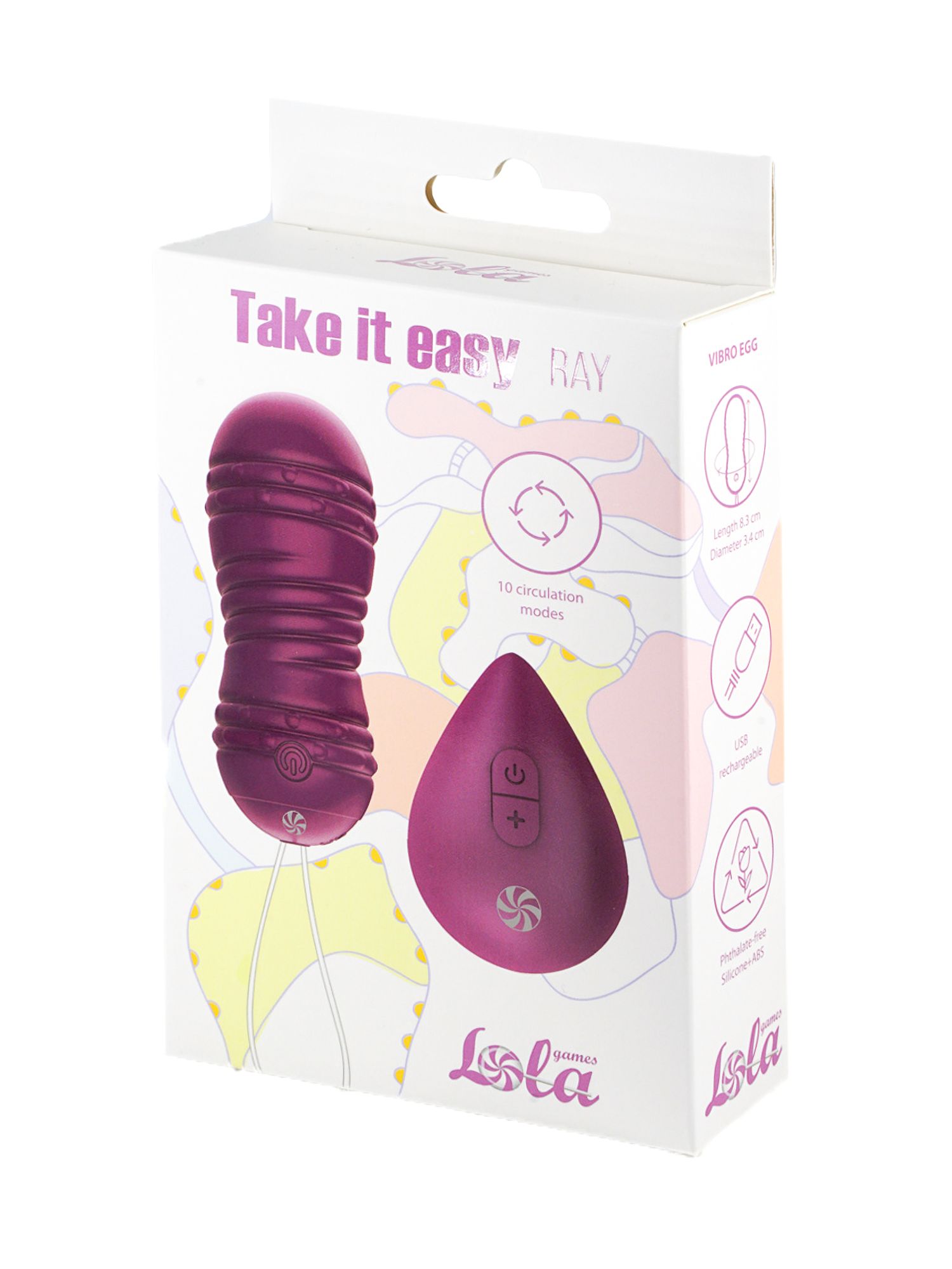 виброшарики с циркуляцией на пульте управления take it easy ray purple 9021-11lola в Севастополе