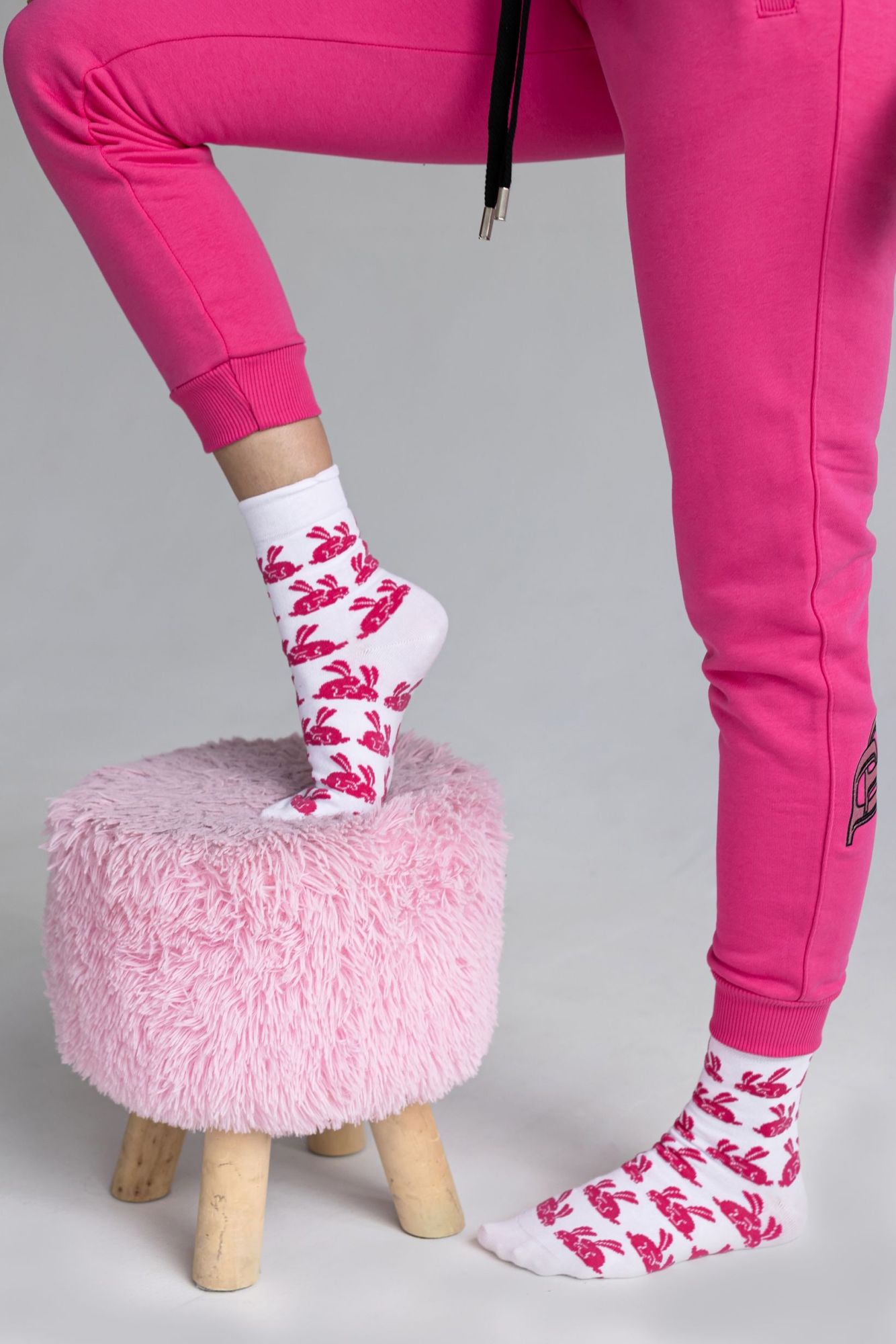 Носки PINK RABBIT женские (белые, 23-25)