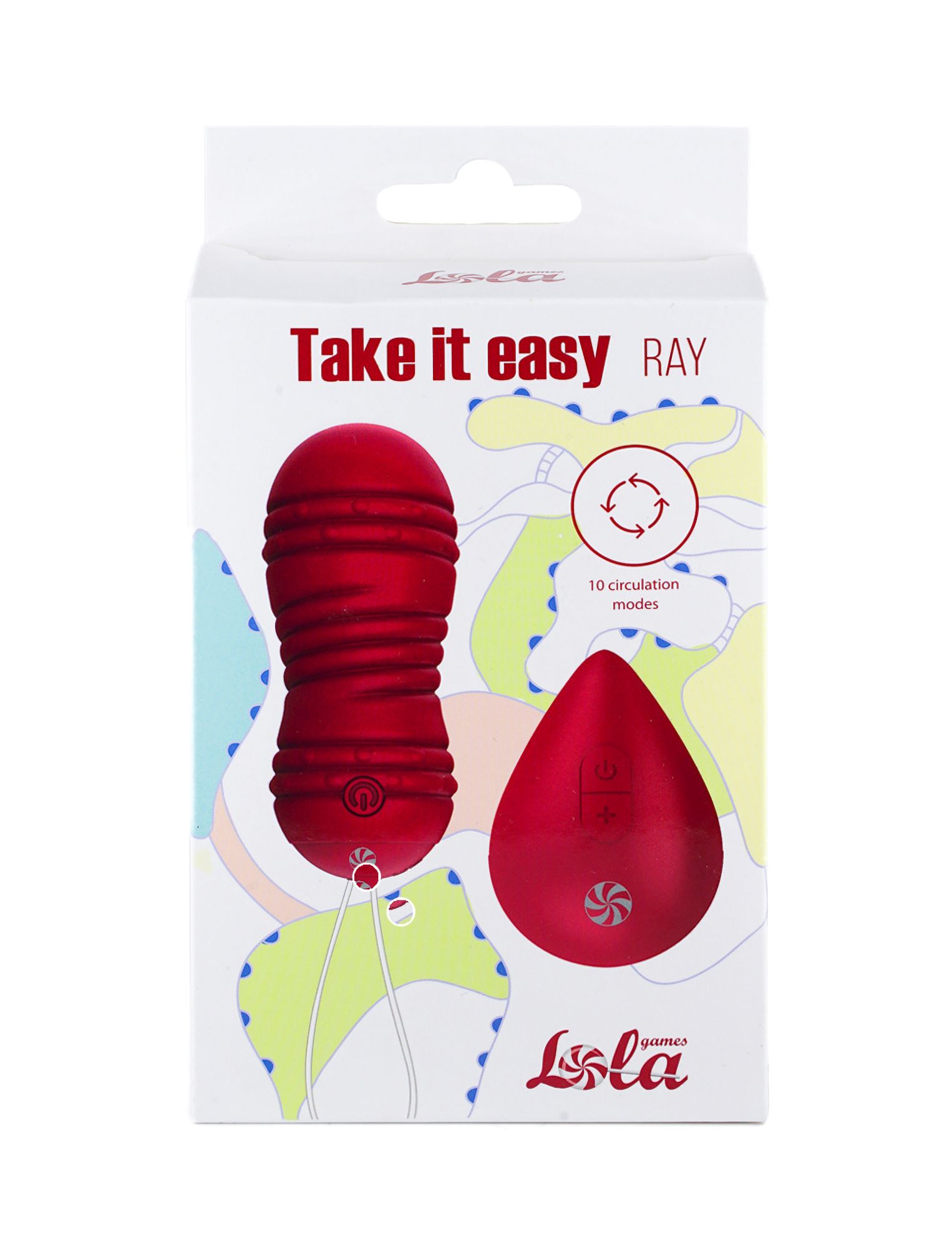 виброшарики с циркуляцией на пульте управления take it easy ray wine red 9021-12lola в Севастополе