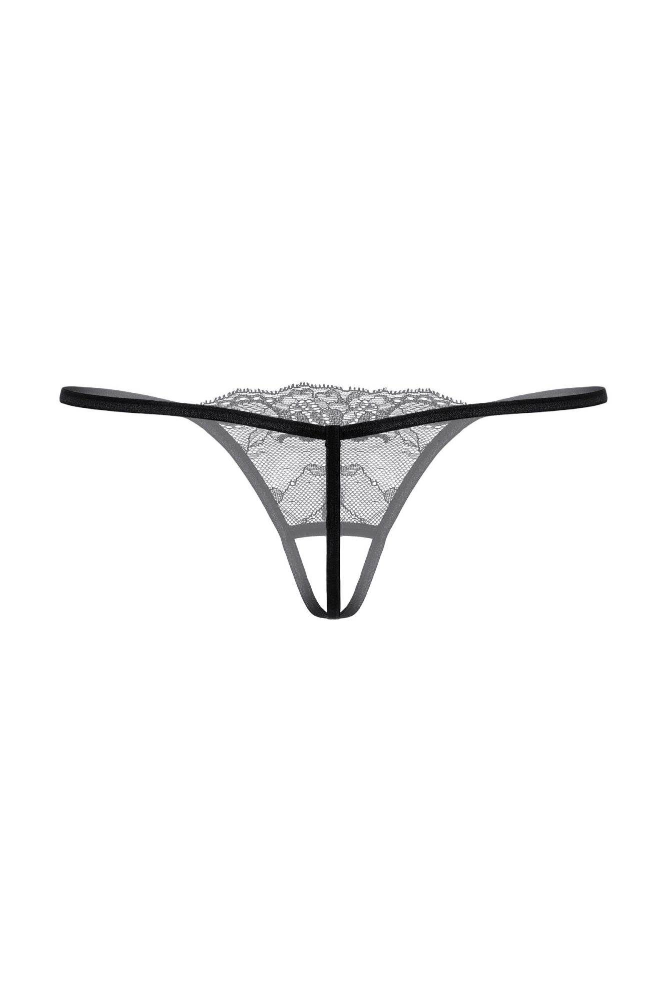 Эротическое стринги открытые с украшением softline collection, черный, s/l в Севастополе