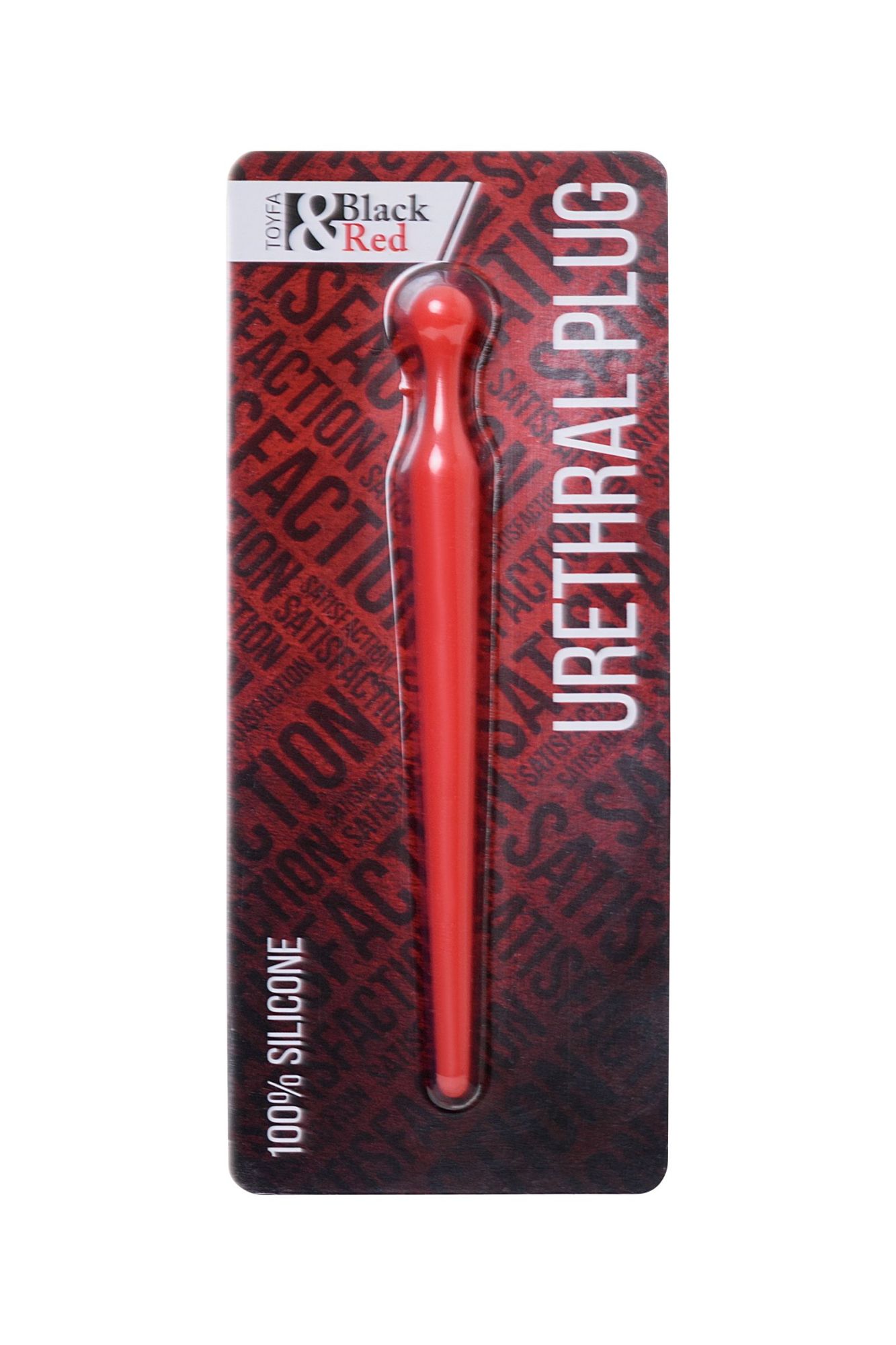 уретральный плаг black&red by toyfa, силикон, красный, 10 см в Севастополе