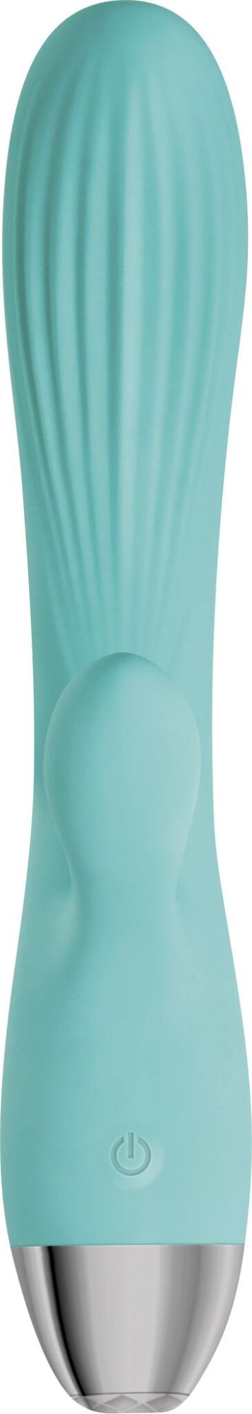 вибромассажер eve's rechargeable pulsating dual massager, голубой в Севастополе