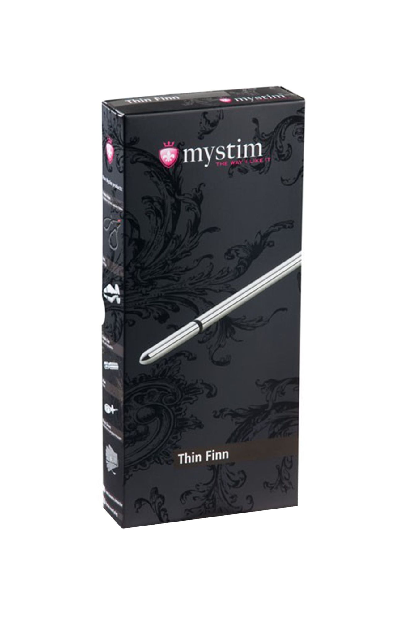 электростимулятор уретры mystim thin finn, хирургическая сталь, серебряный, 25 см в Севастополе