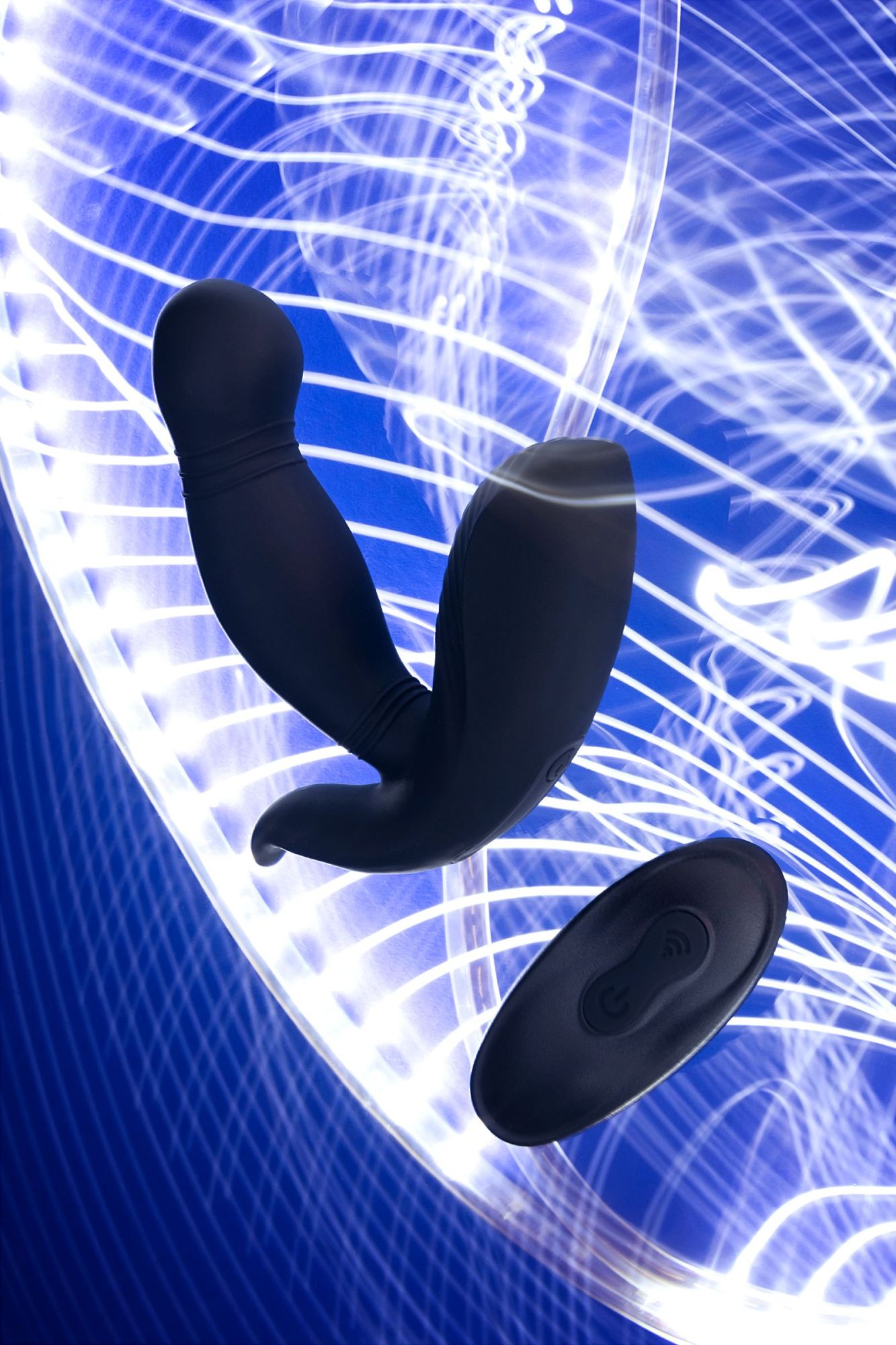 стимулятор простаты pppvibe 9 w motor, силикон, черный, 12 см в Севастополе