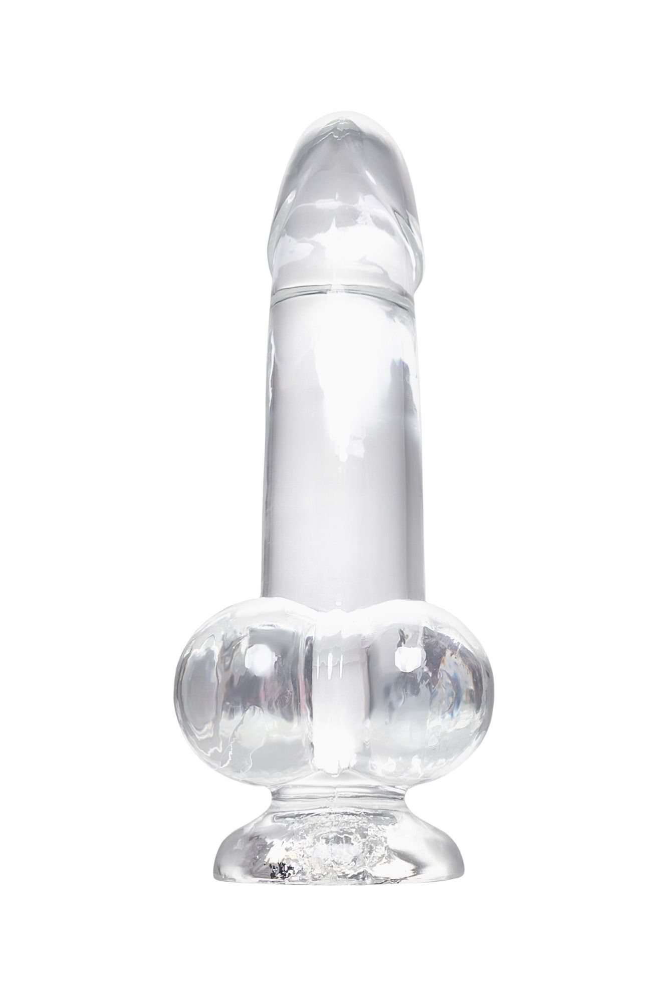 реалистичный фаллоимитатор a-toys by toyfa cryst, tpe, прозрачный, 15 см в Севастополе