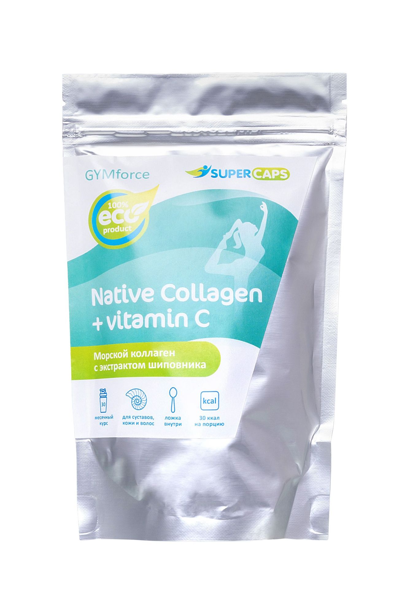натуральный коллаген super caps, collagen с витамином с, 150 г в Севастополе