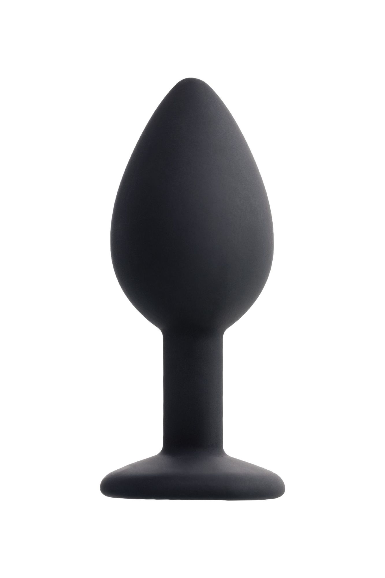 анальная втулка popo pleasure by toyfa со стразом s, силикон, черная, 7,2 см, ø 2,8 см, 25 г в Севастополе