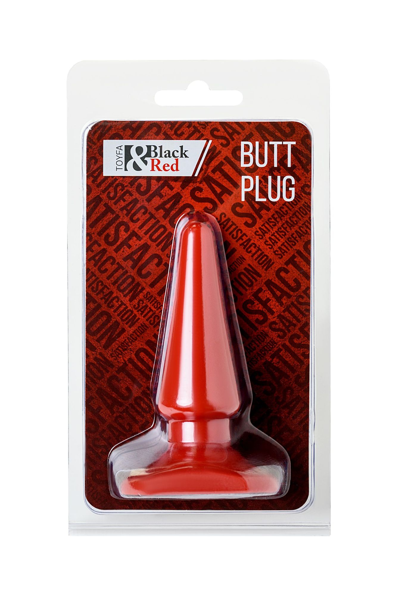 анальная втулка black & red by toyfa, пвх, красная, 10 см, ø 3 см в Севастополе